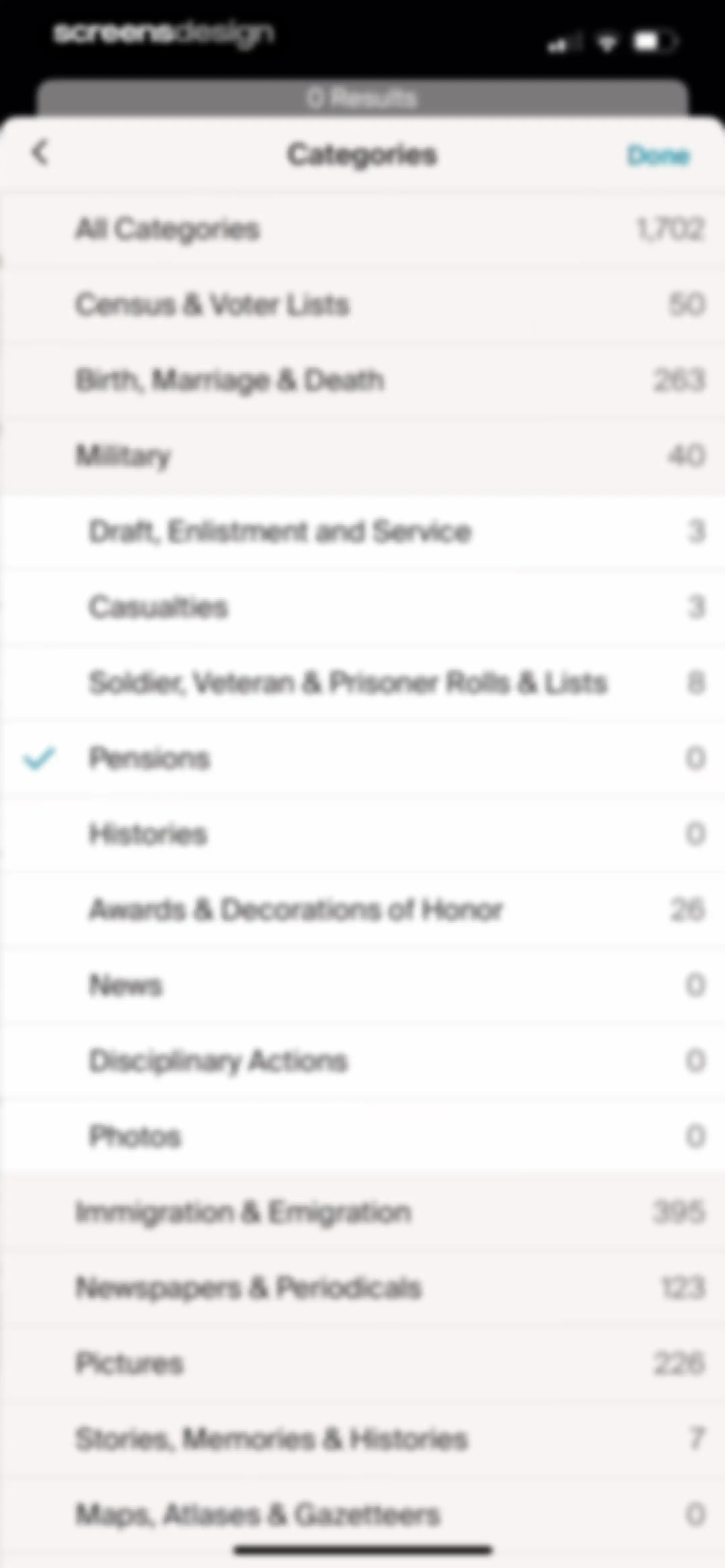 Ancestry: Family History & DNA screen 62