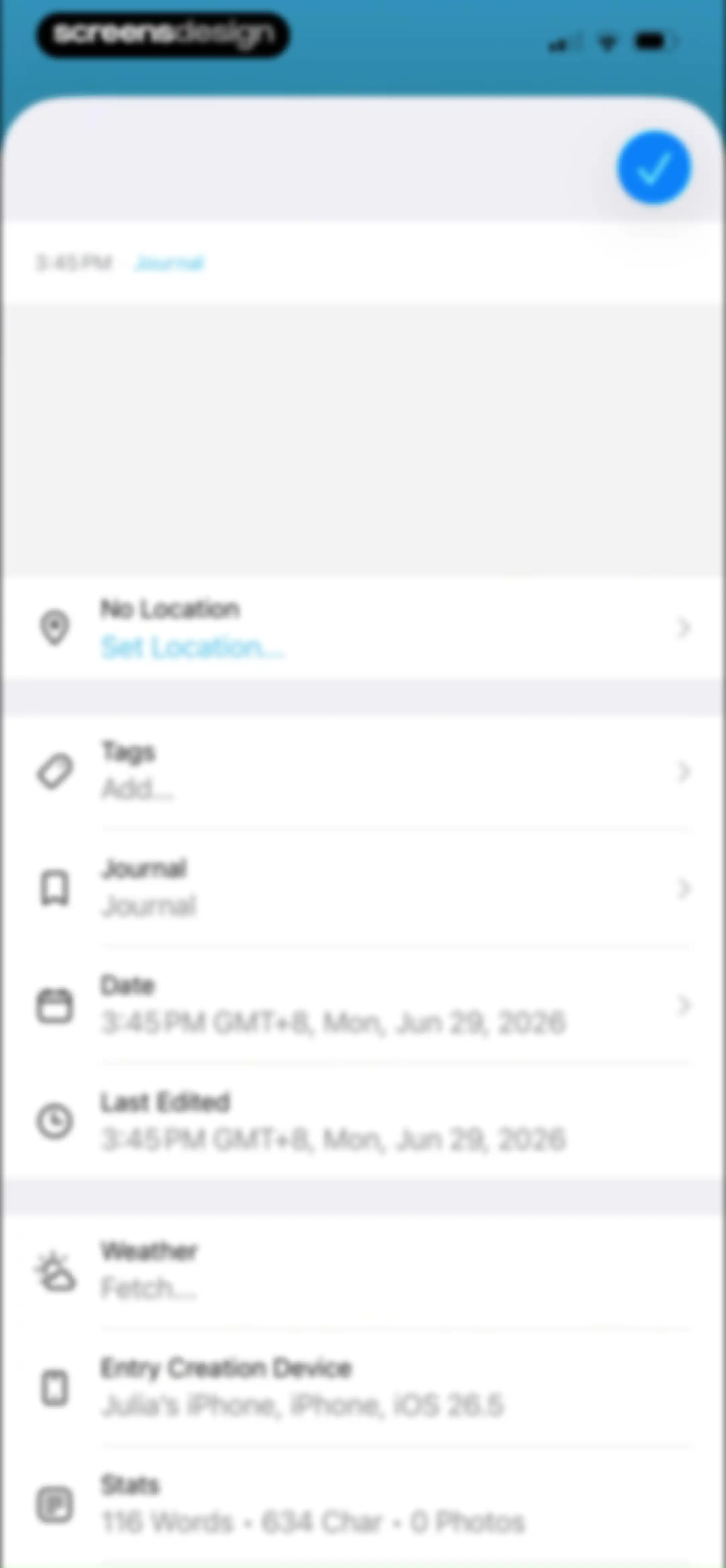 Day One: Daily Journal & Diary screen 11
