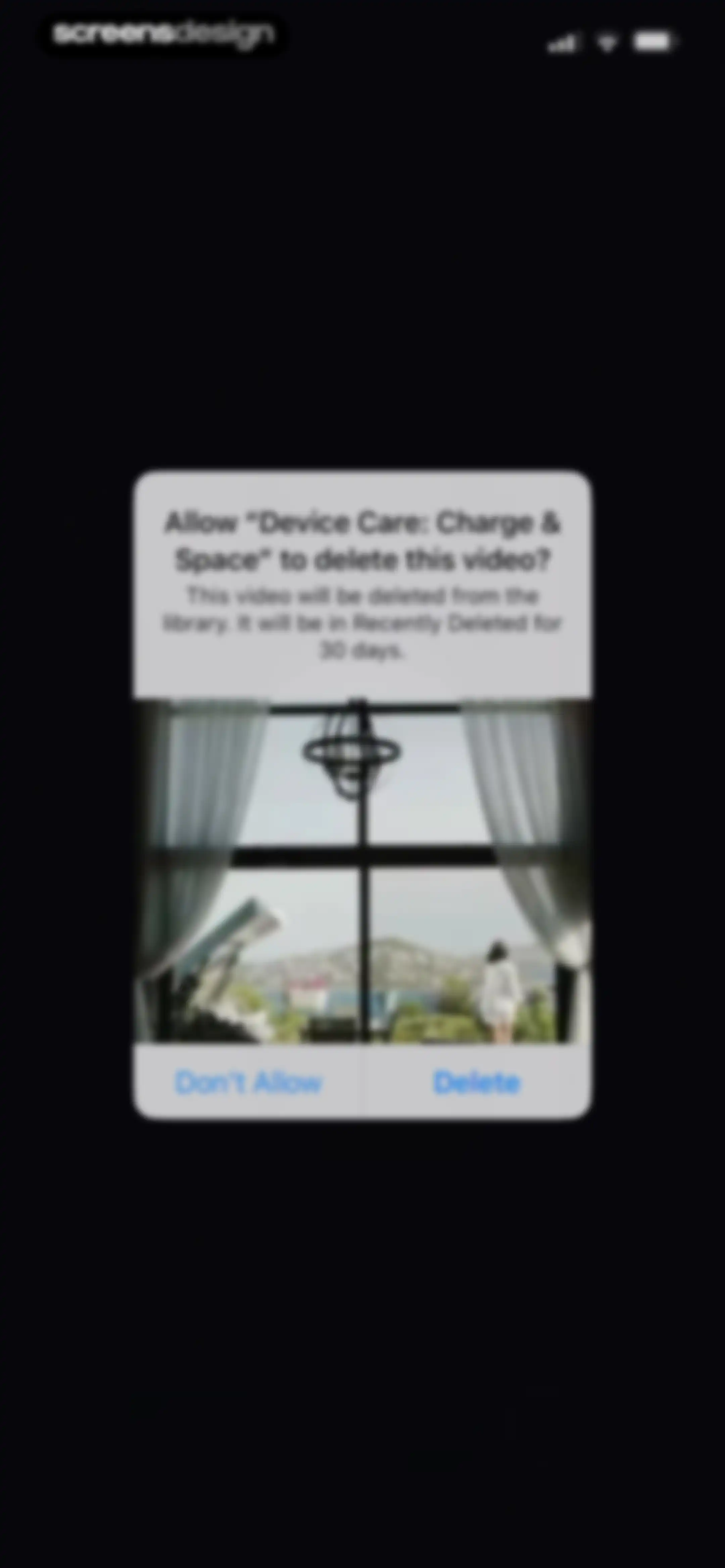 Device Care: Storage & Battery screen 107