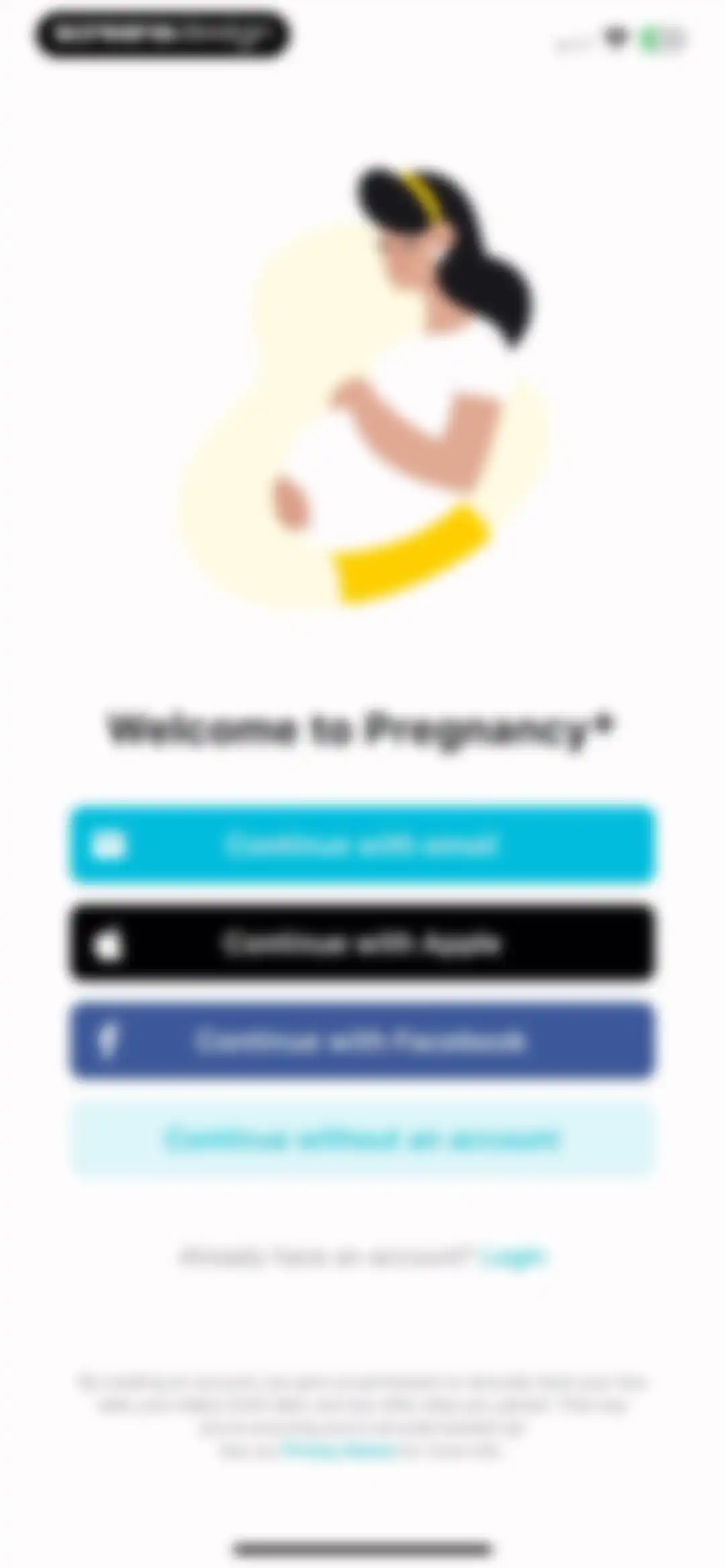 Pregnancy + | Tracker App screen 2