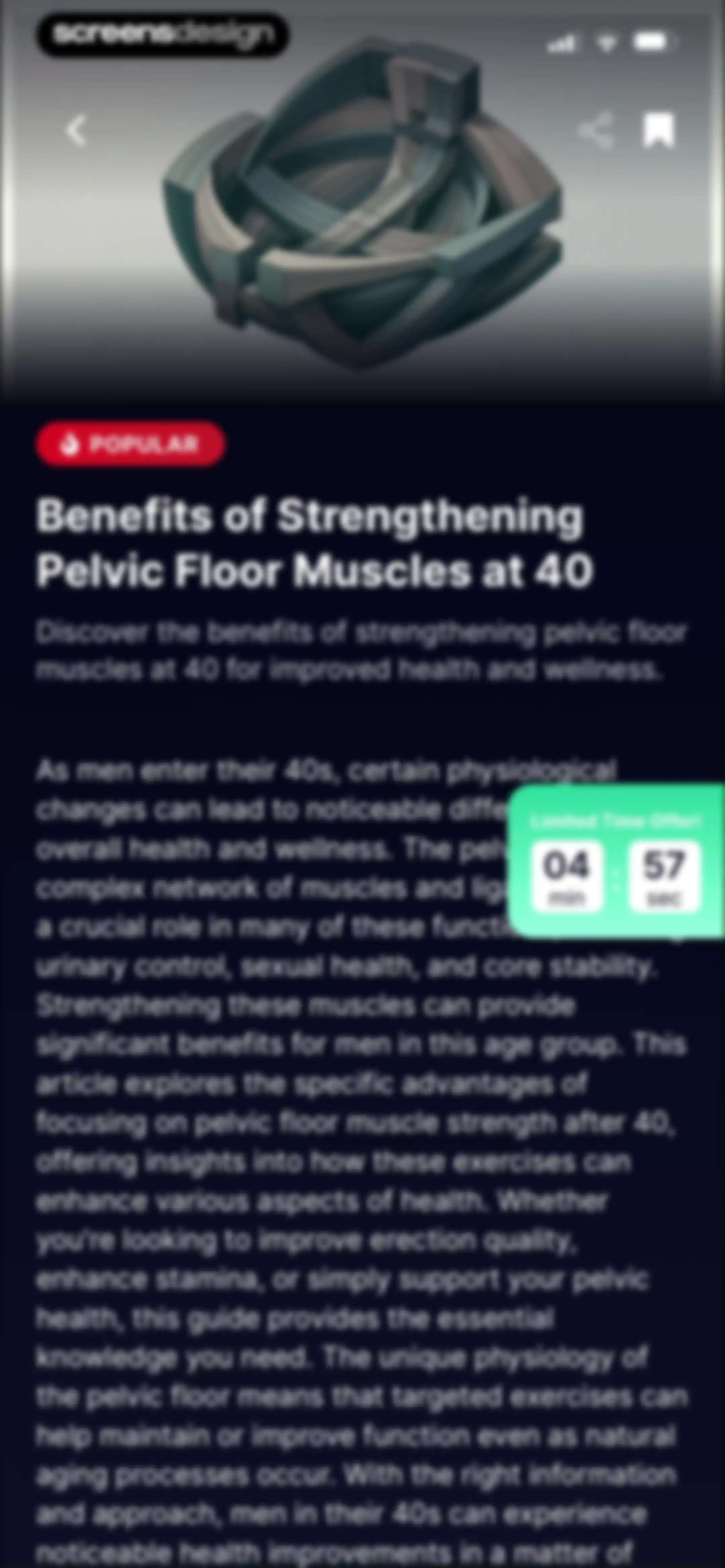 Kegel Men: Men's Health screen 122