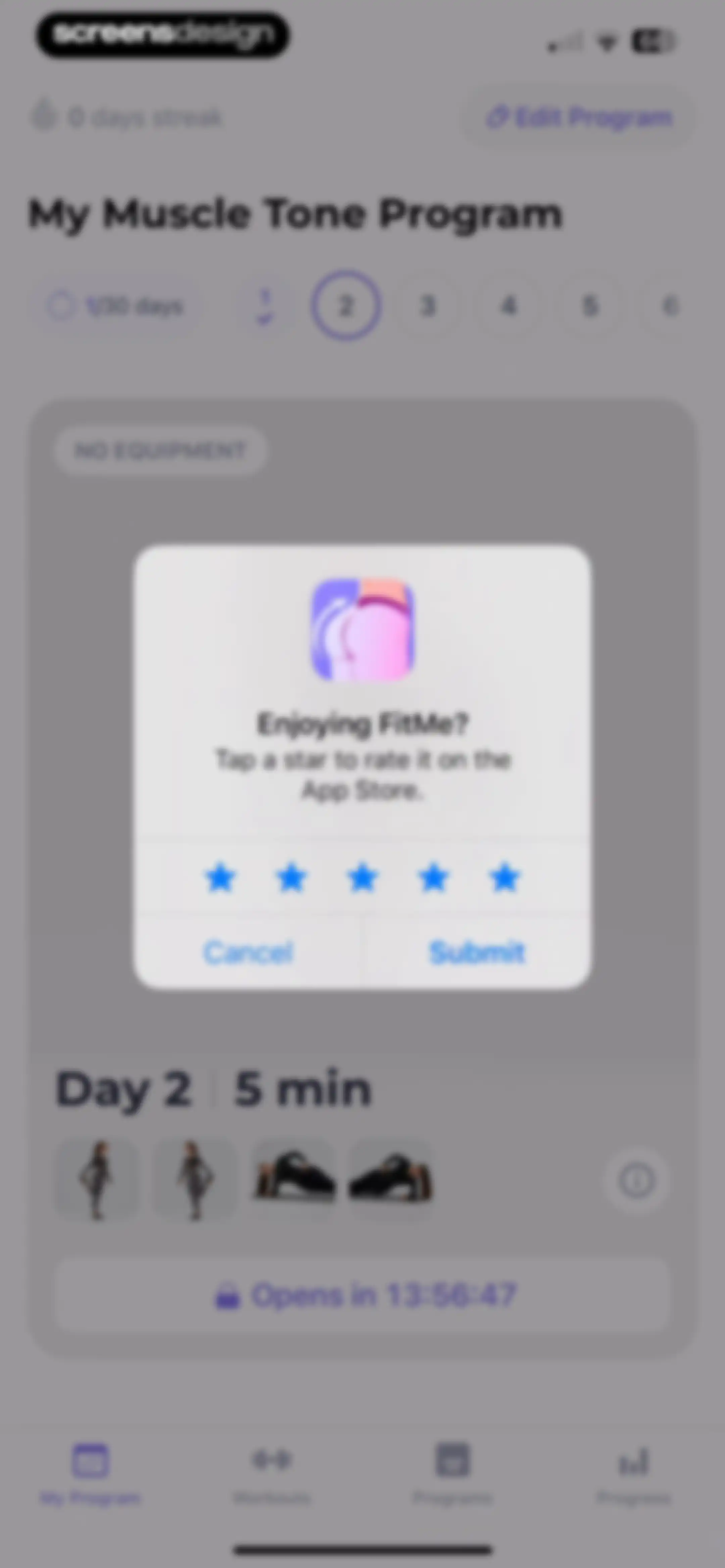 FitMe - Lazy Workout at Home screen 60