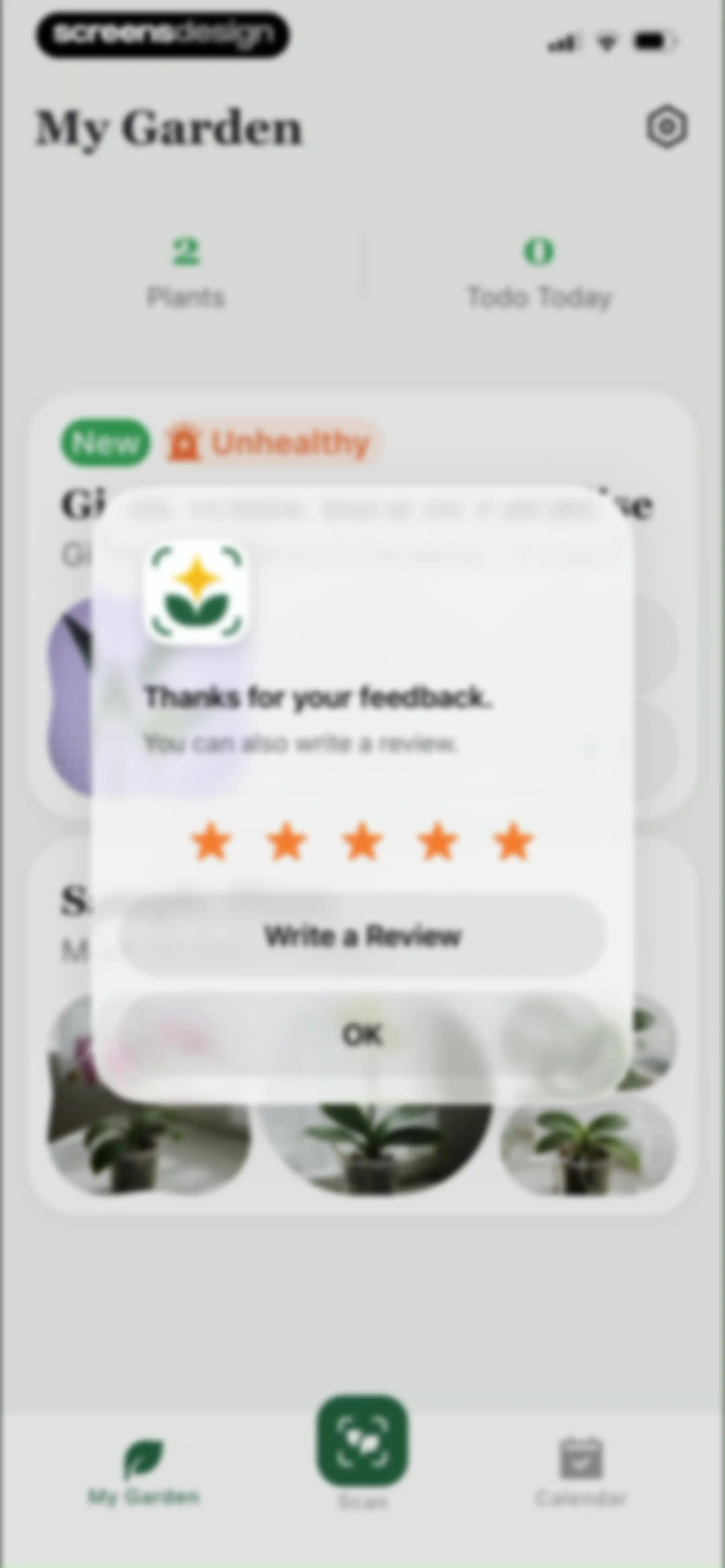 PlantAID:identifier&care guide screen 61