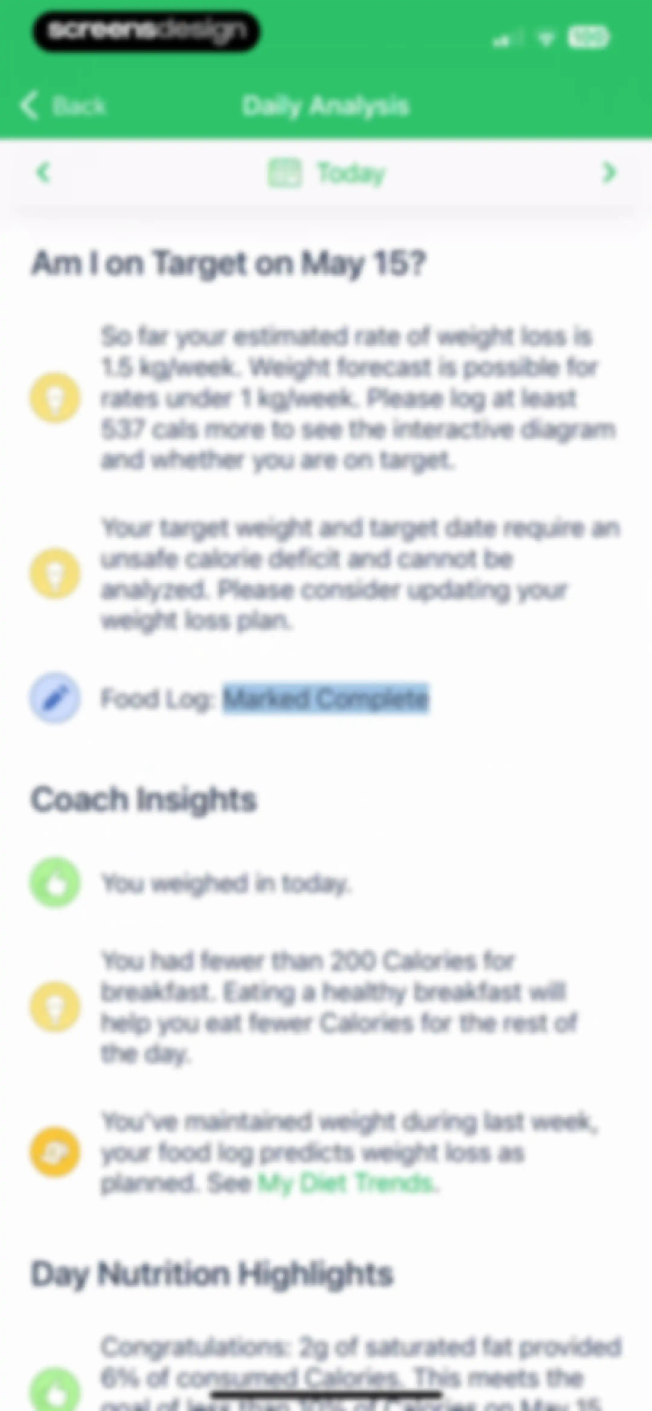 Calorie Counter - MyNetDiary screen 119