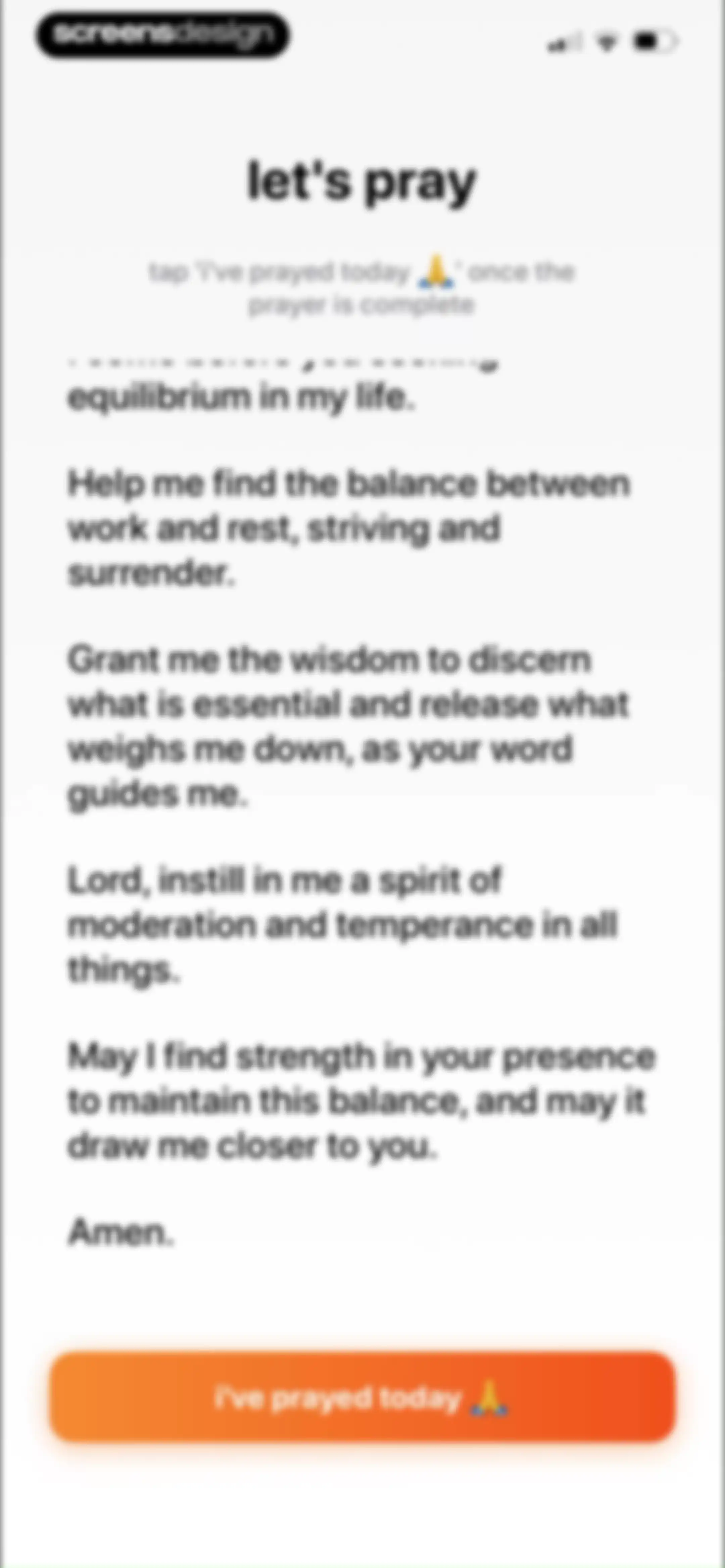 prayer lock: christian focus screen 36