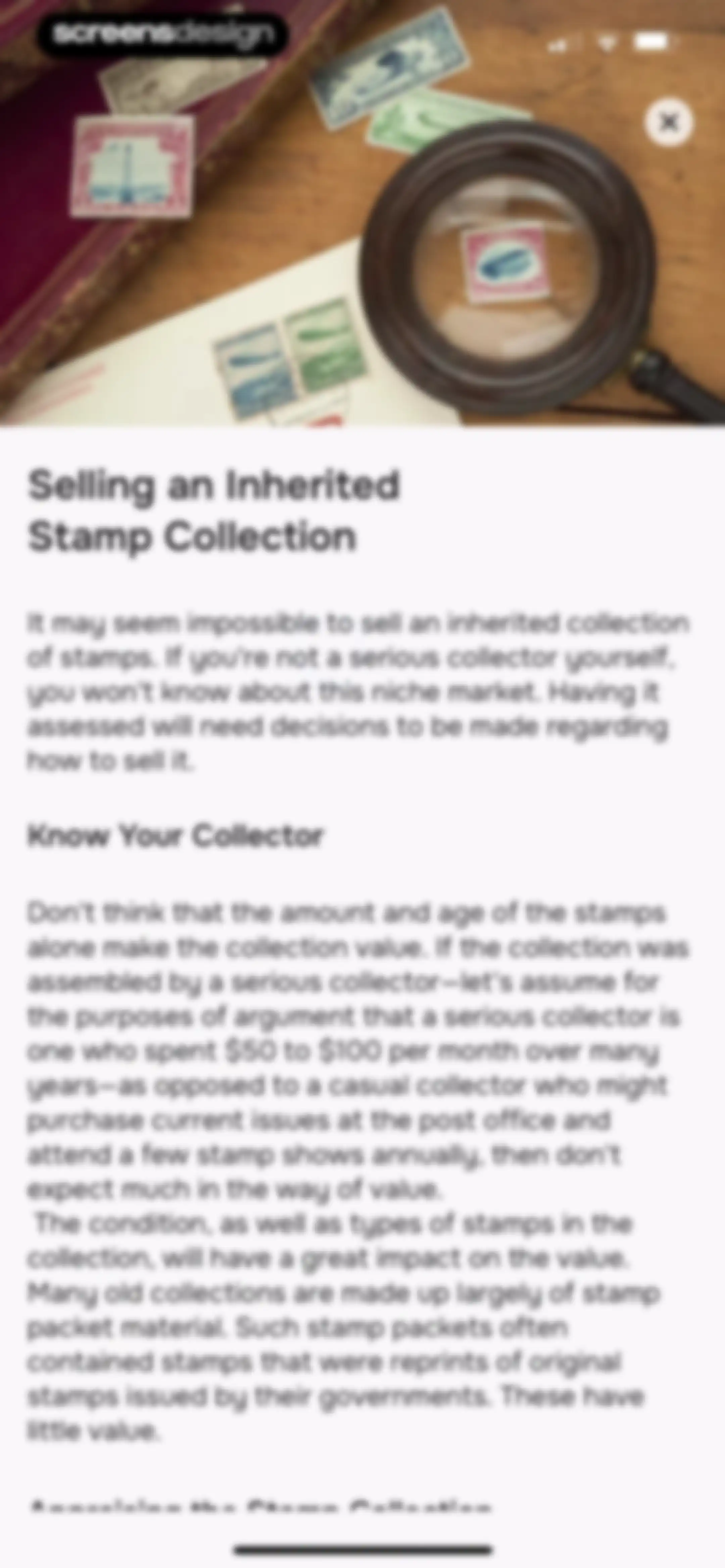 Stamp Value Stamp Identifier screen 12