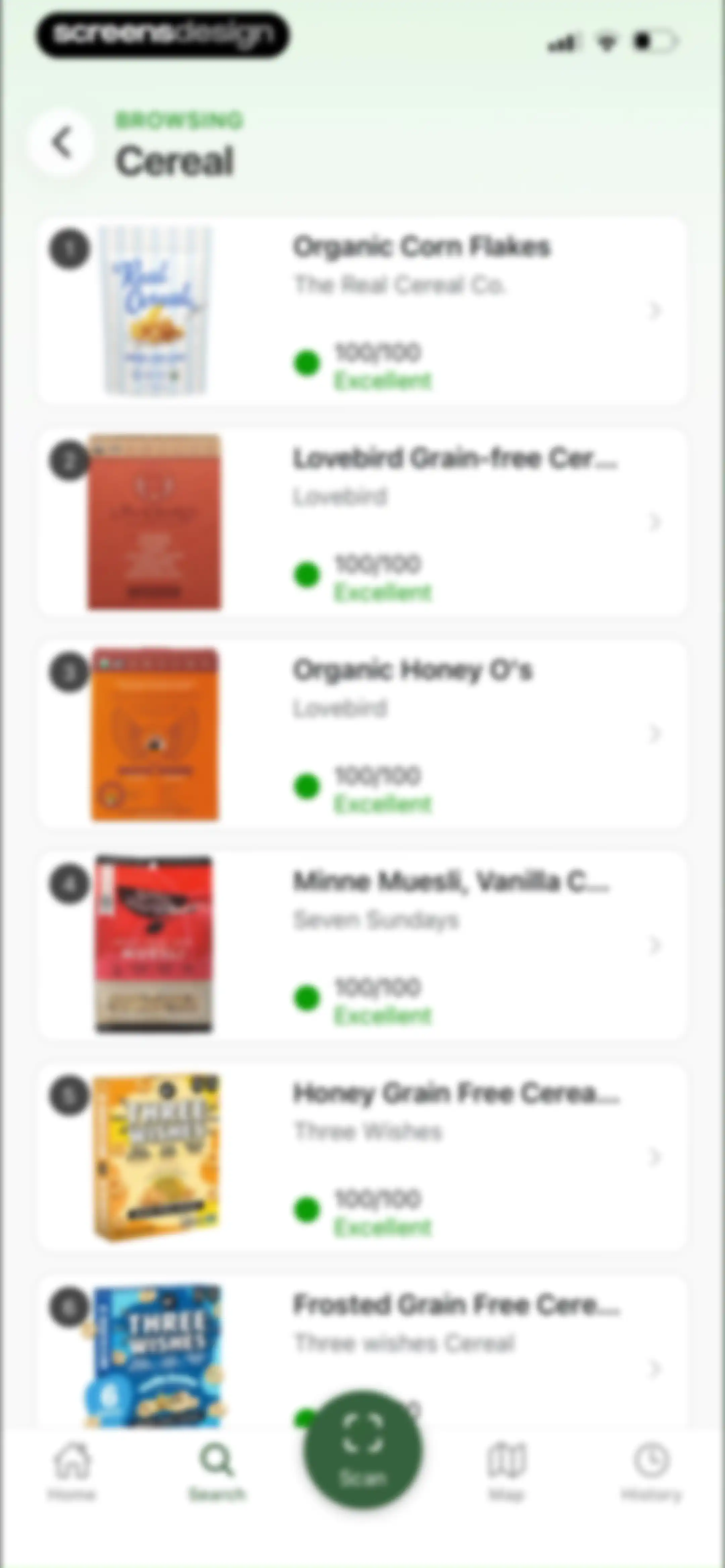 Olive: Food & Cosmetic Scanner screen 83