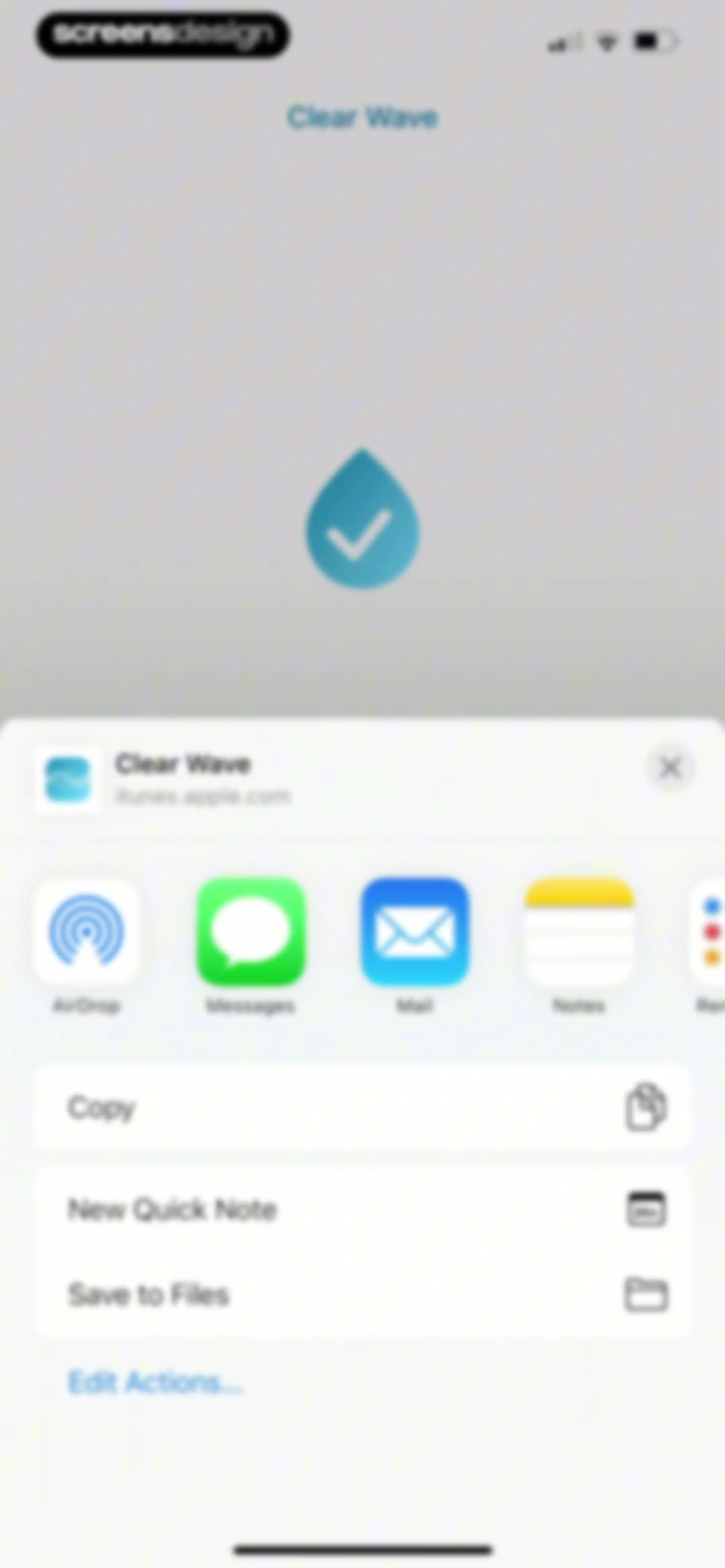 Clear Wave screen 17