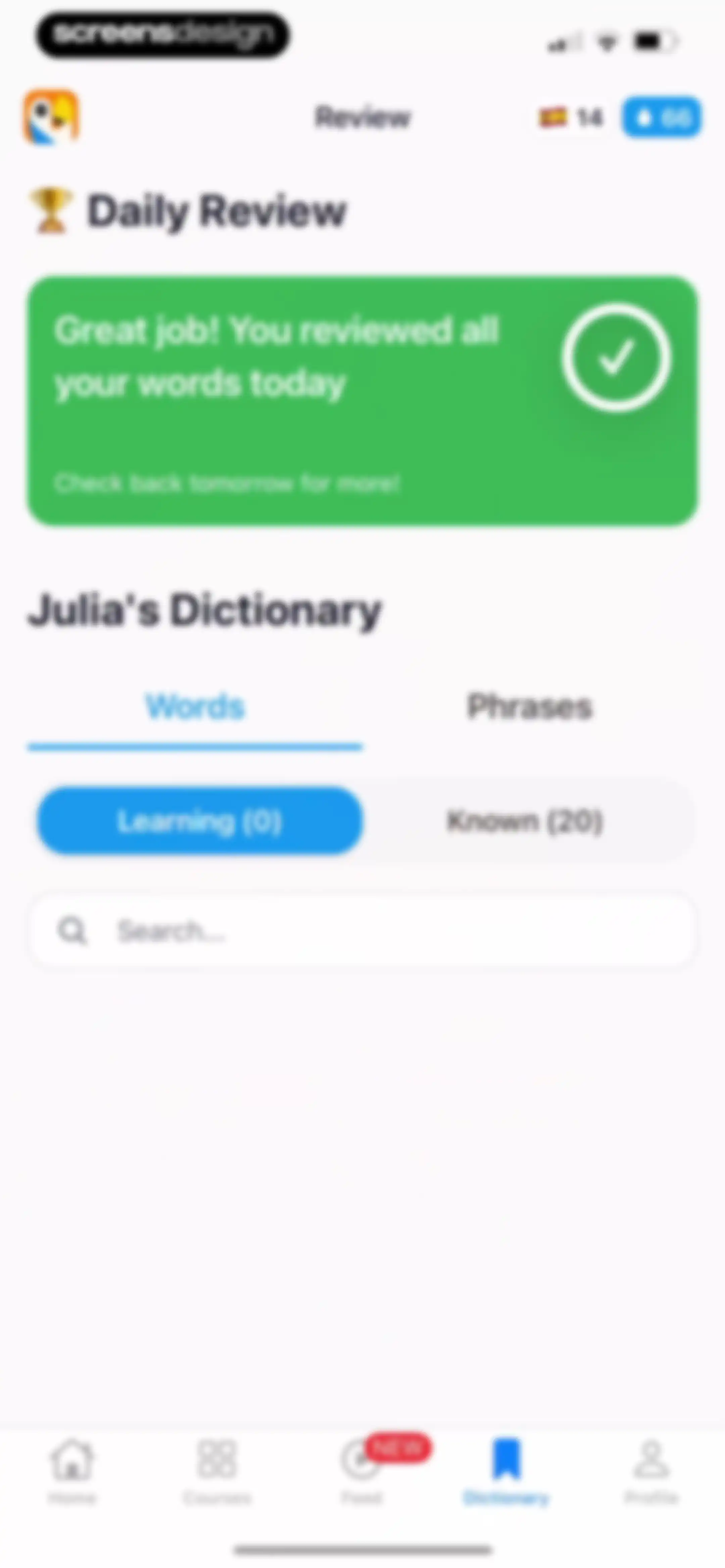 Parrot – Learn Spanish screen 69