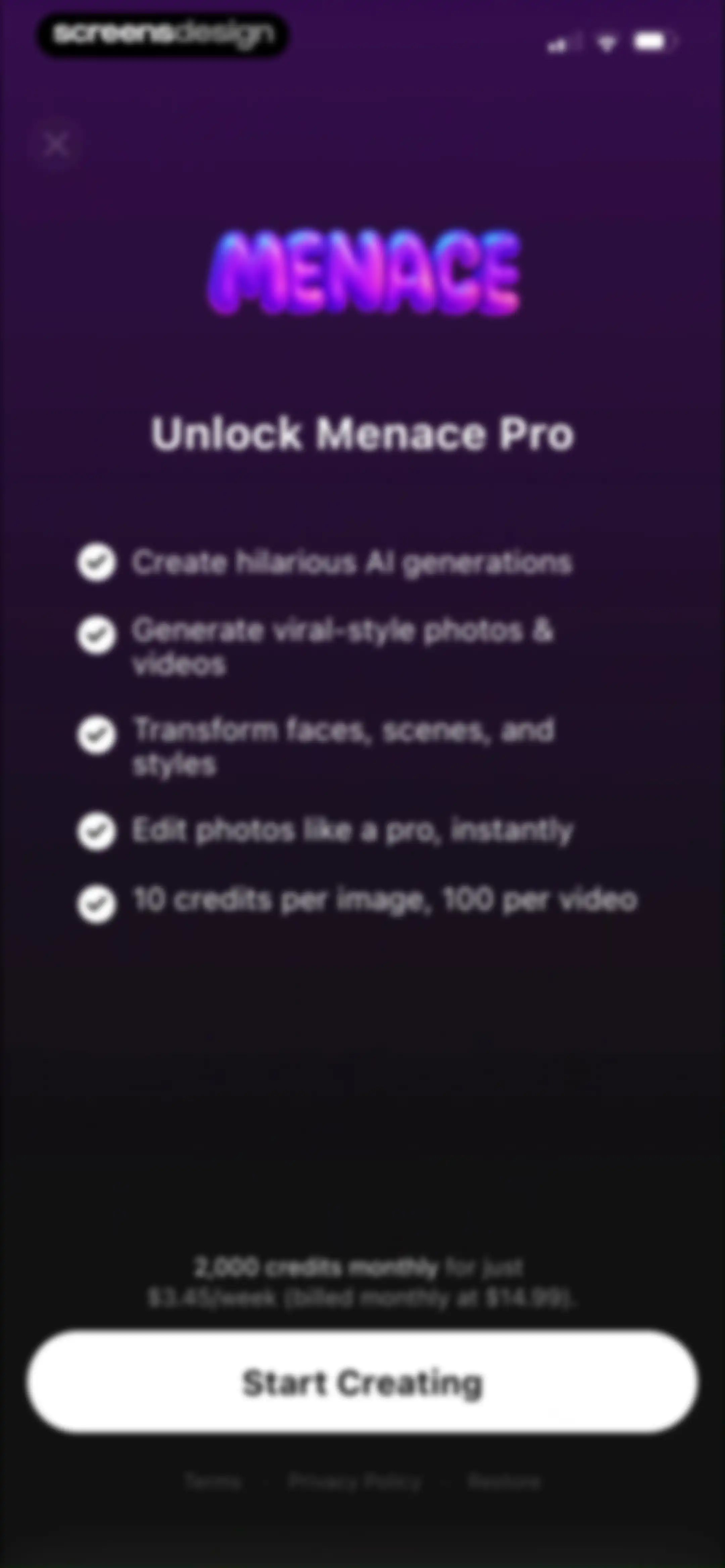 Menace: AI Photo Video Editor screen 14