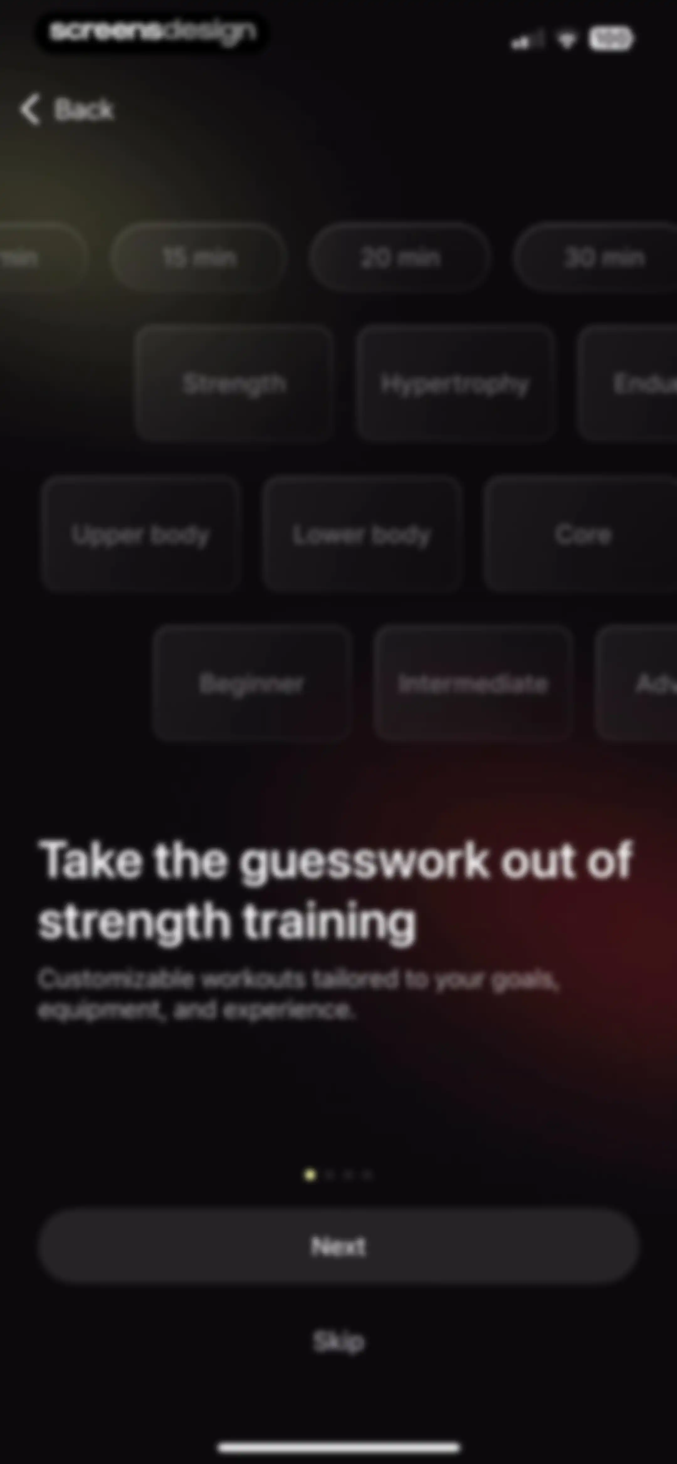 Peloton Strength+ screen 6