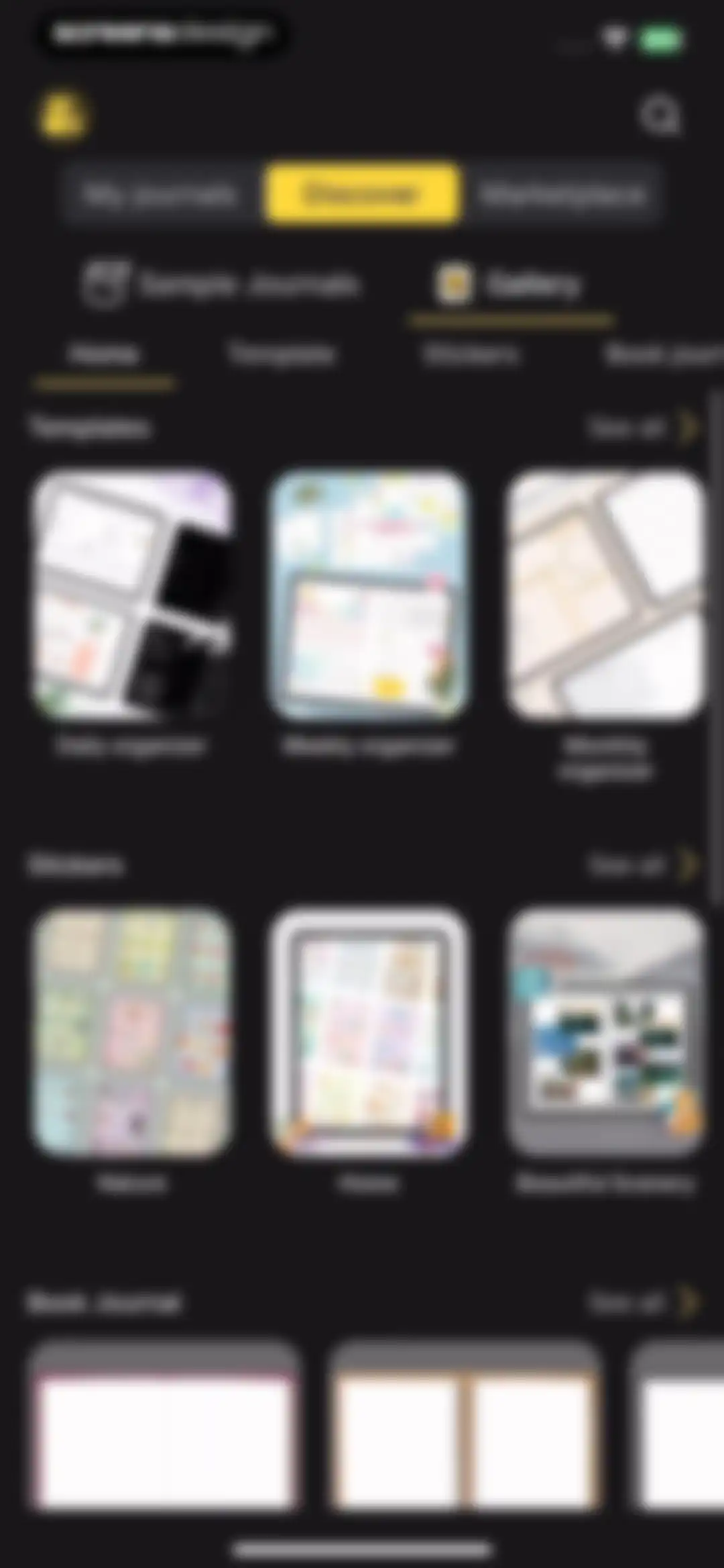 Journal: Planner, Notes, PDFs screen 97