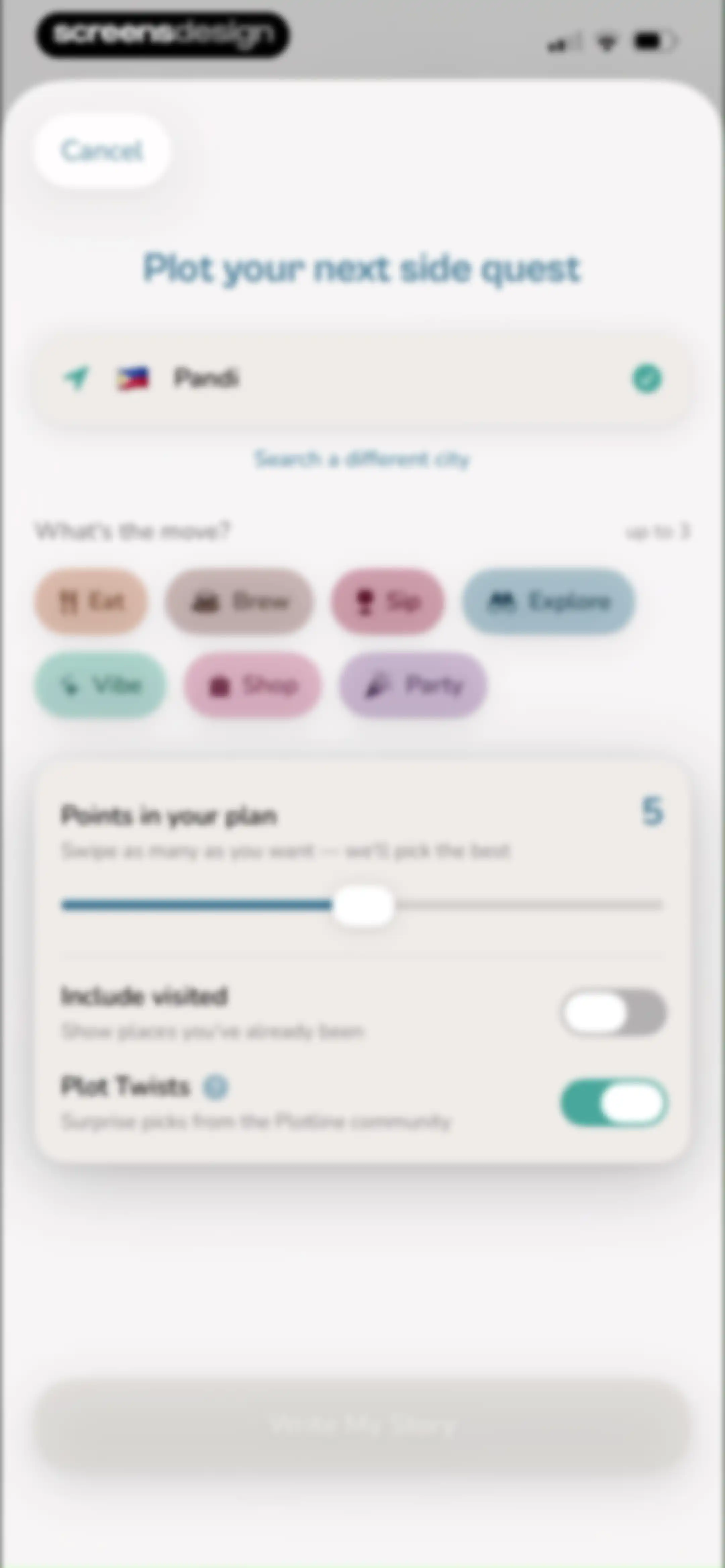 Plotline: Travel Map & Planner screen 112