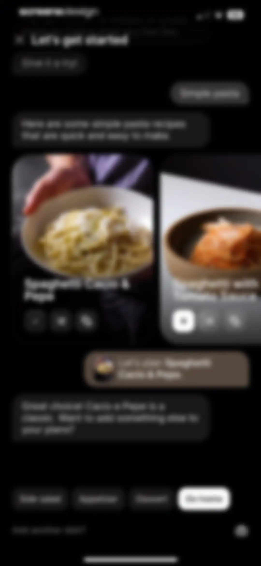CREME: Create Memorable Meals screen 16