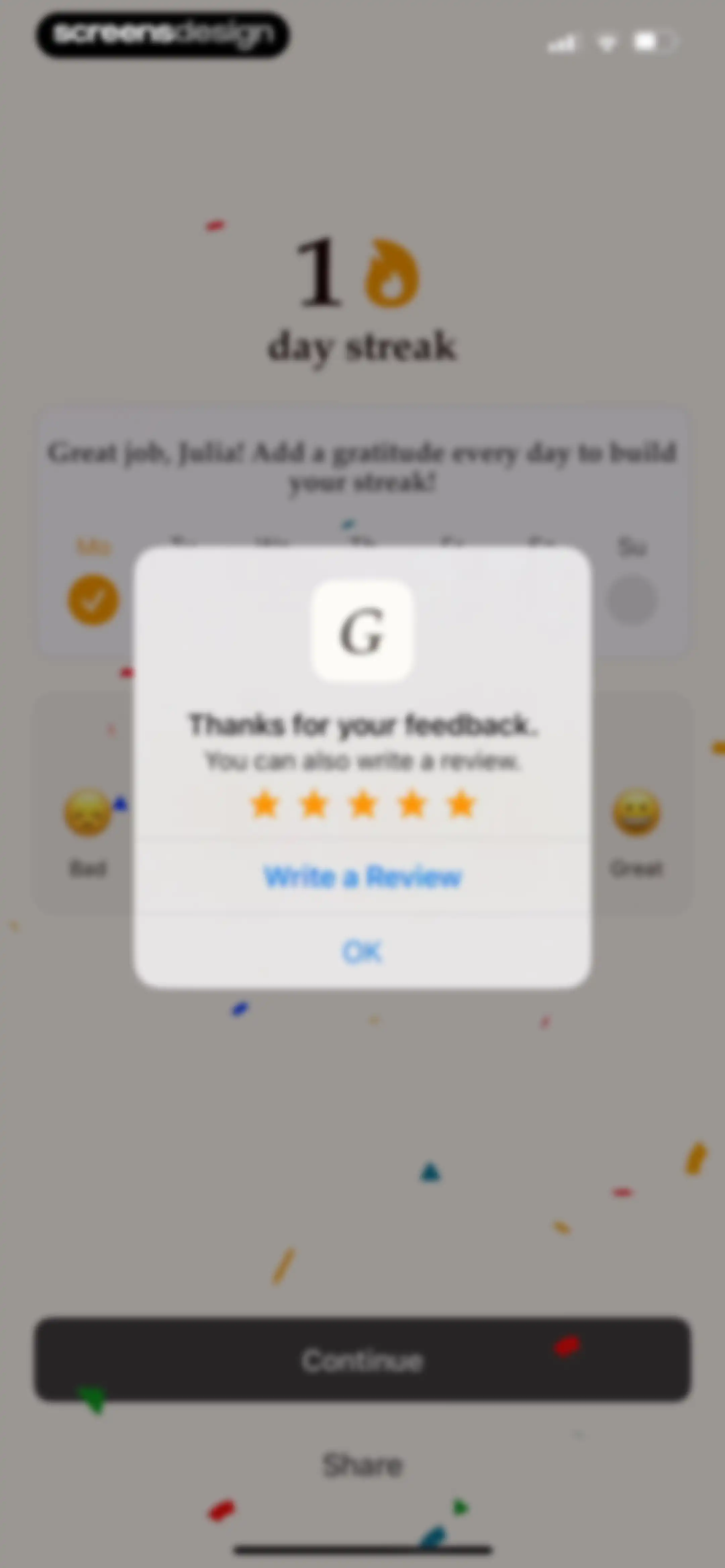 Gratitude Plus – Journal screen 44