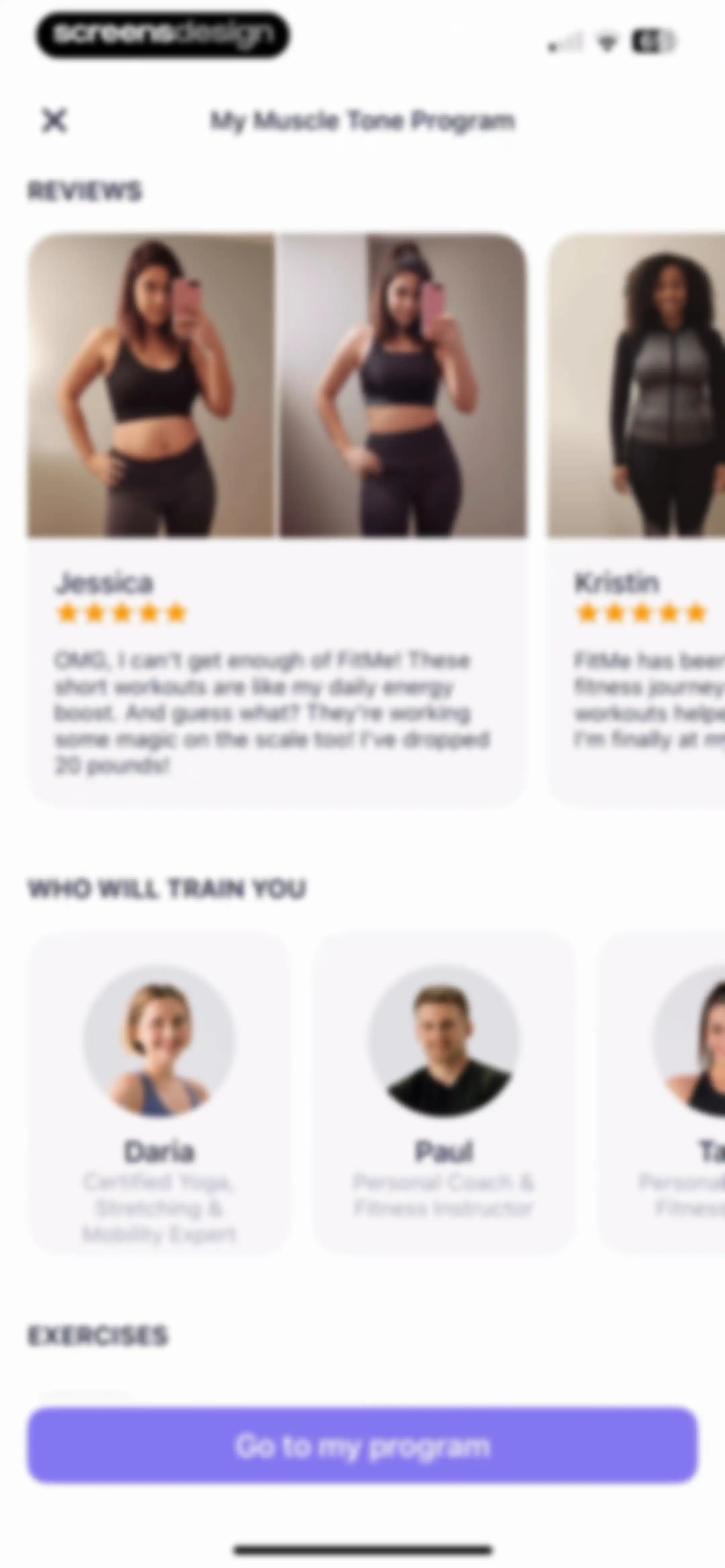 FitMe - Lazy Workout at Home screen 101
