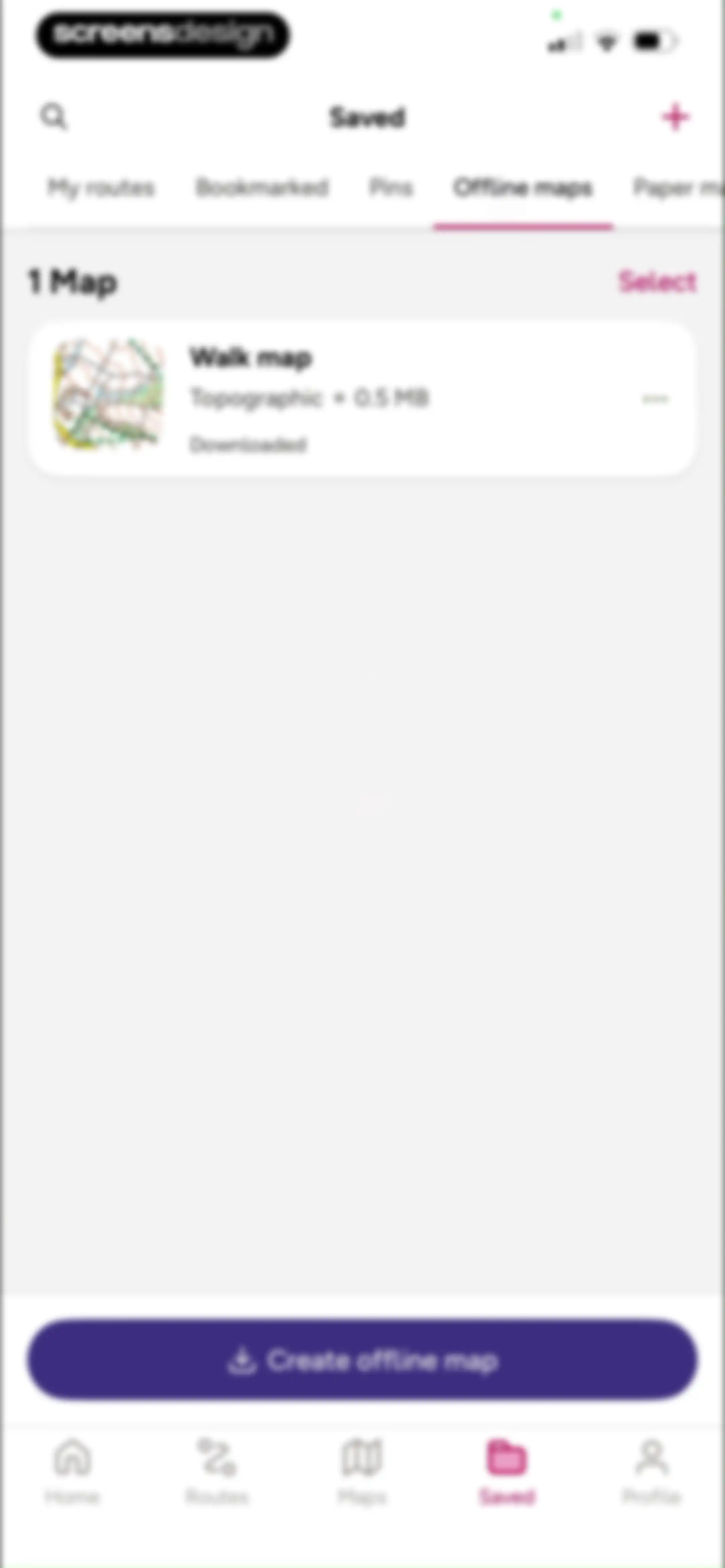 OS Maps: Walk, Hike, Run, Bike screen 134