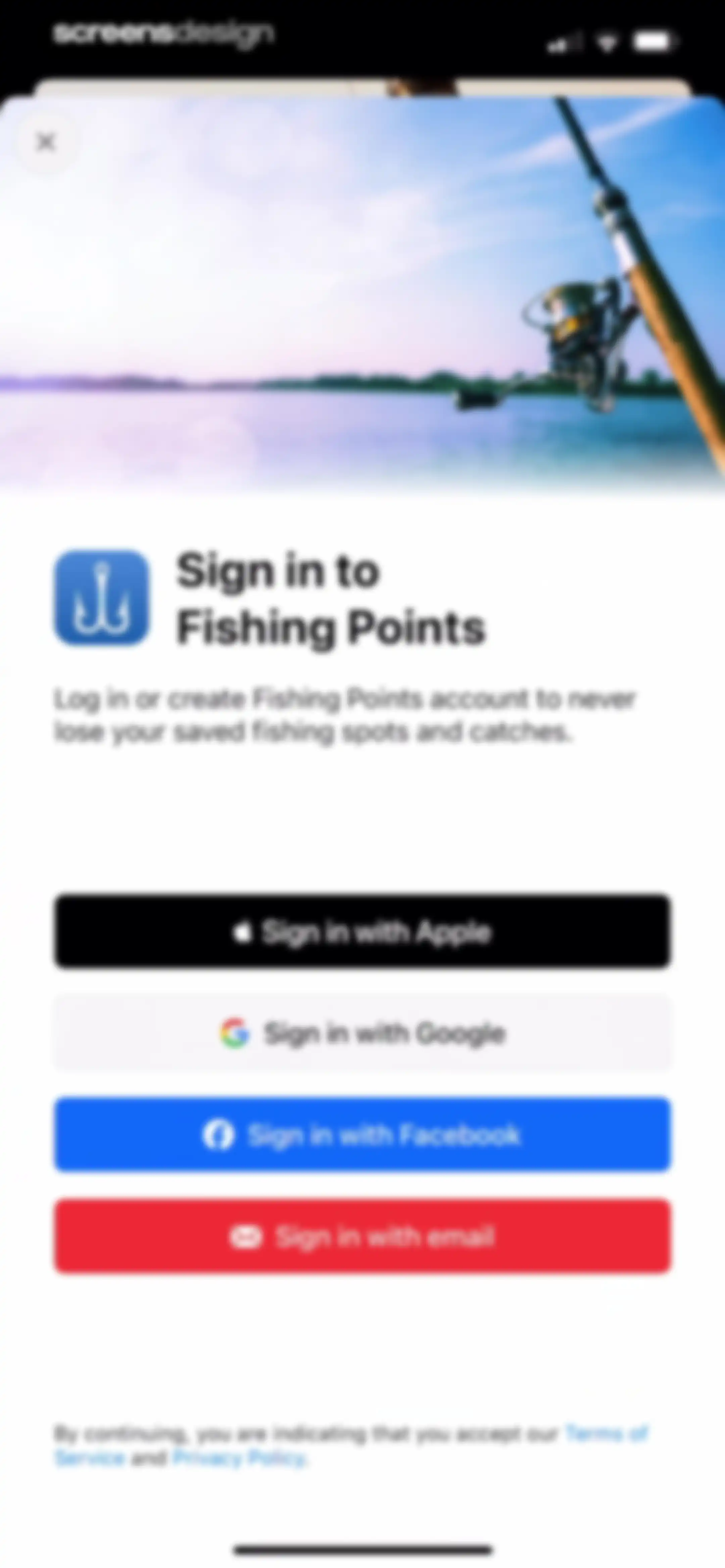 Fishing Points: Map & Forecast screen 3