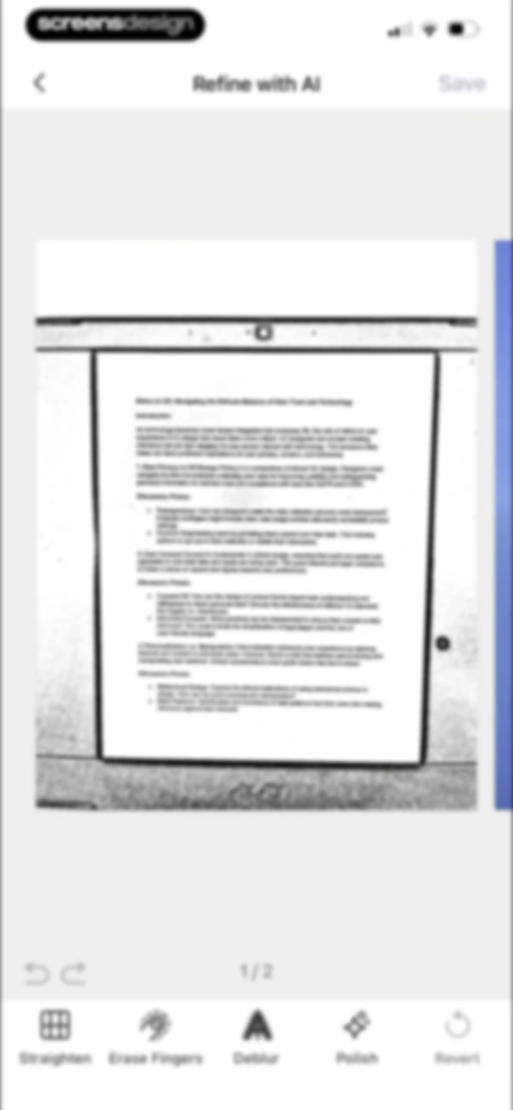 Forma: PDF Document Editor screen 110