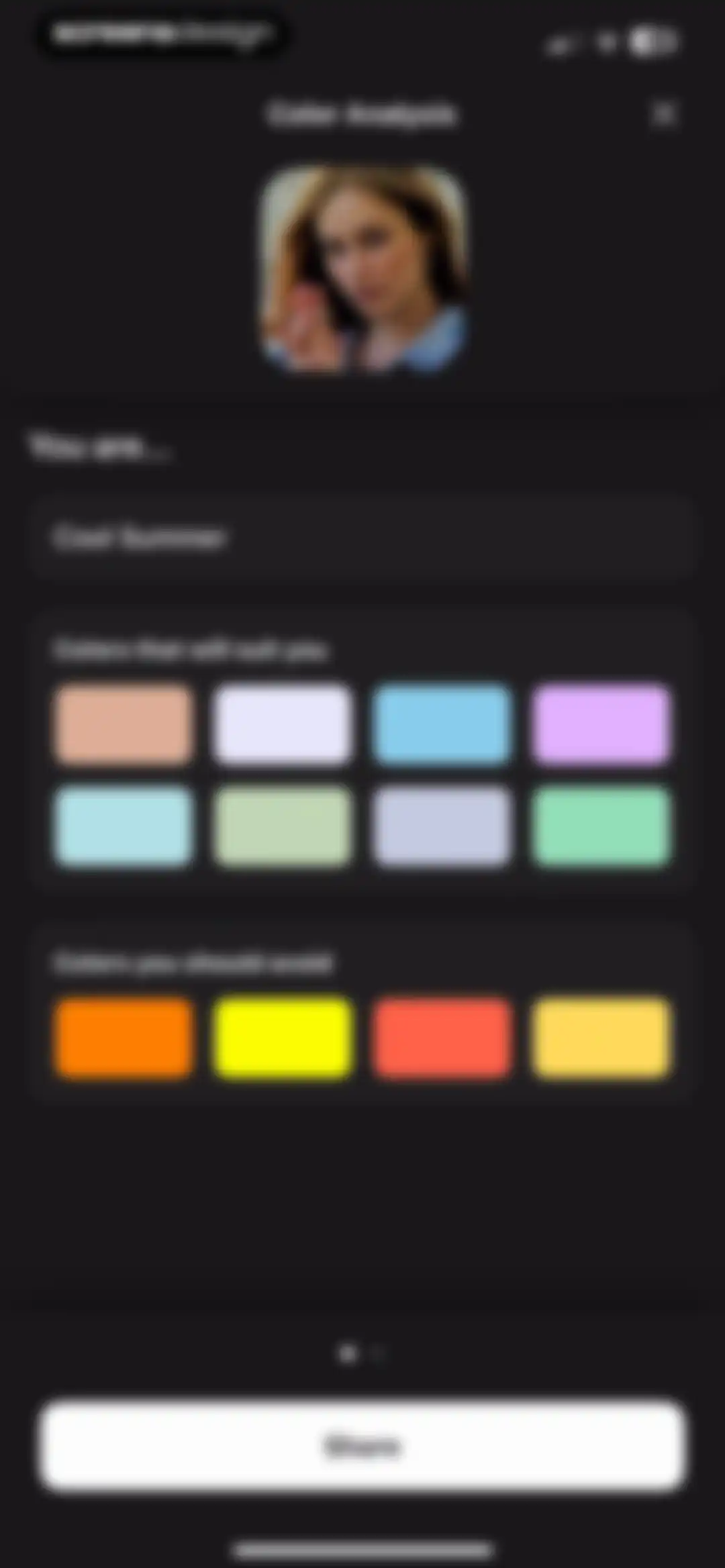 Cosmo: AI Editor, Hair Filters screen 57