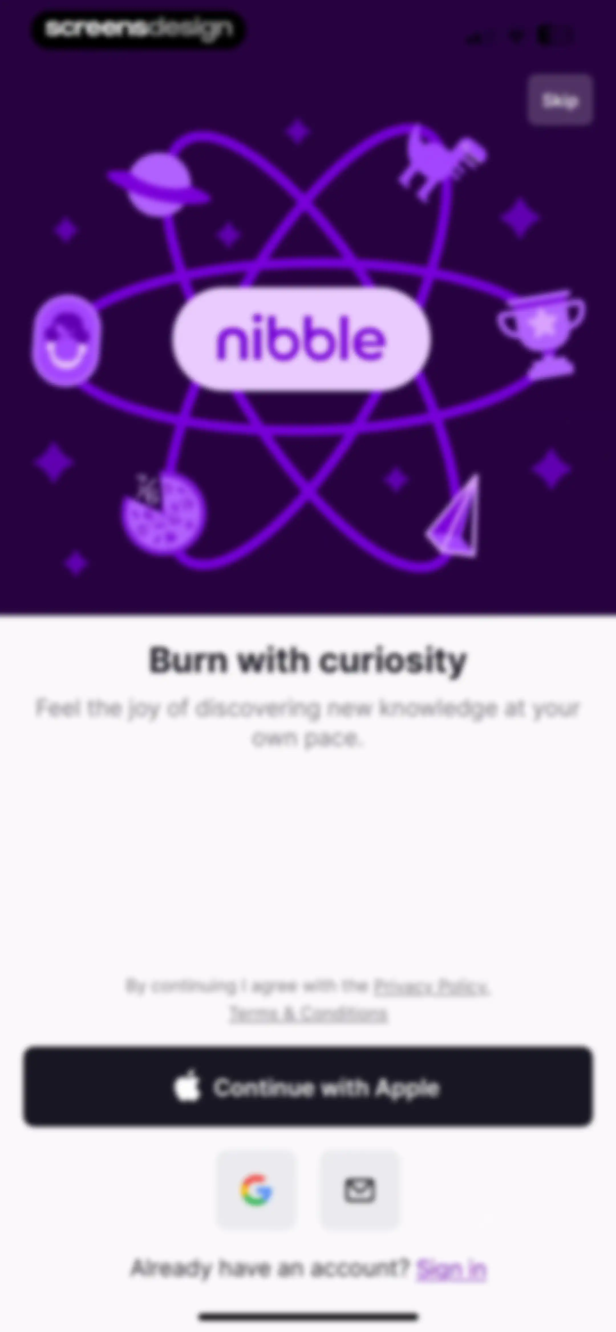 Nibble: Daily Learning & Quiz screen 45