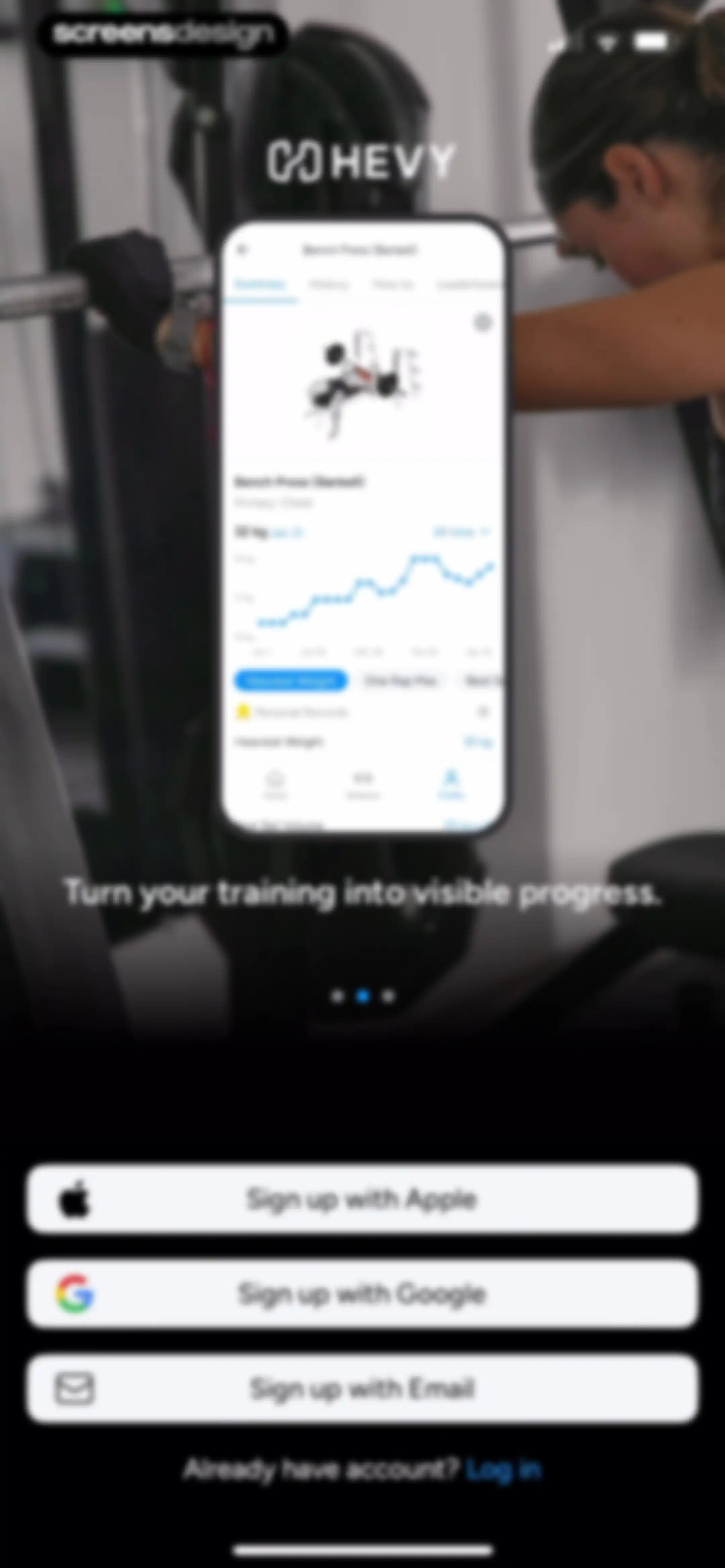 Hevy - Workout Tracker Gym Log screen 3