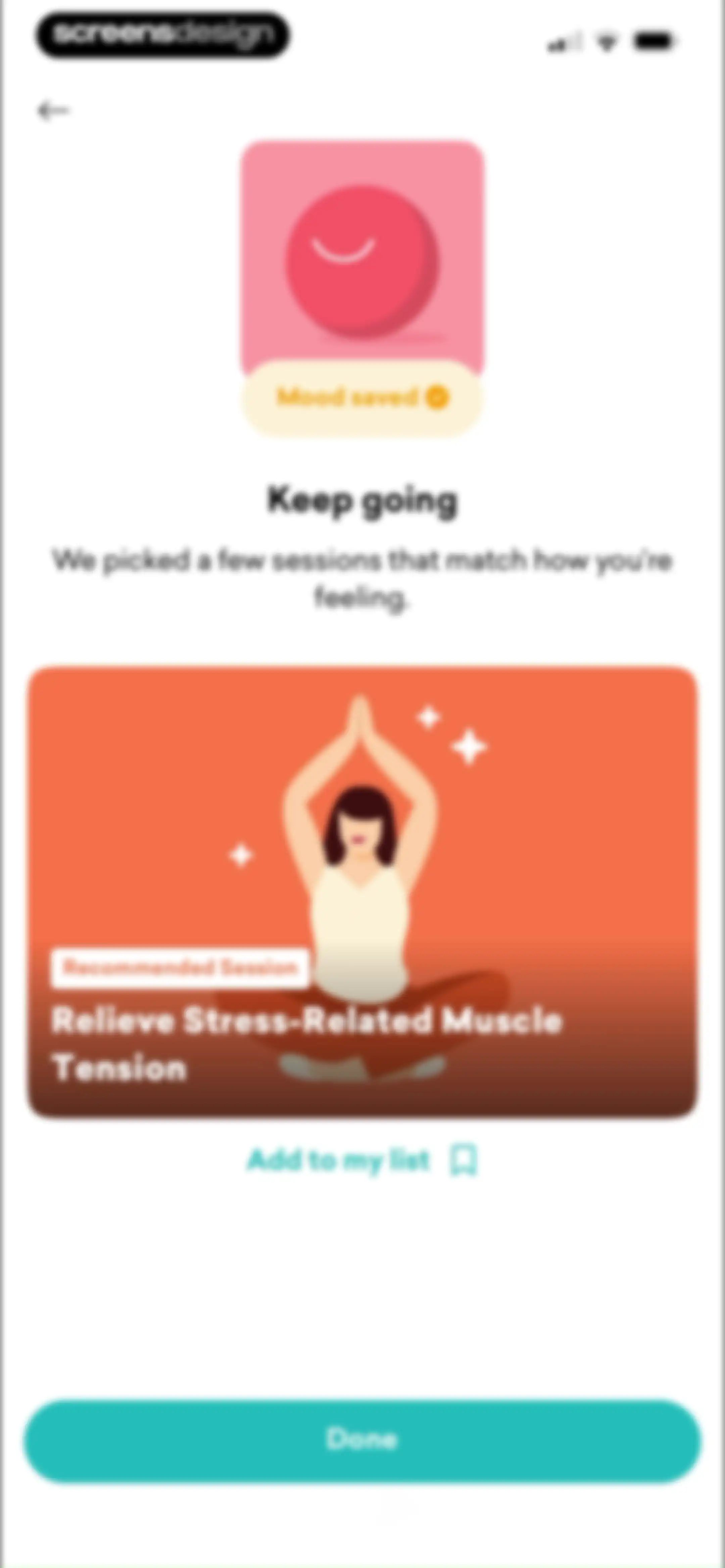 MindDay: Mental Health, Stress screen 135