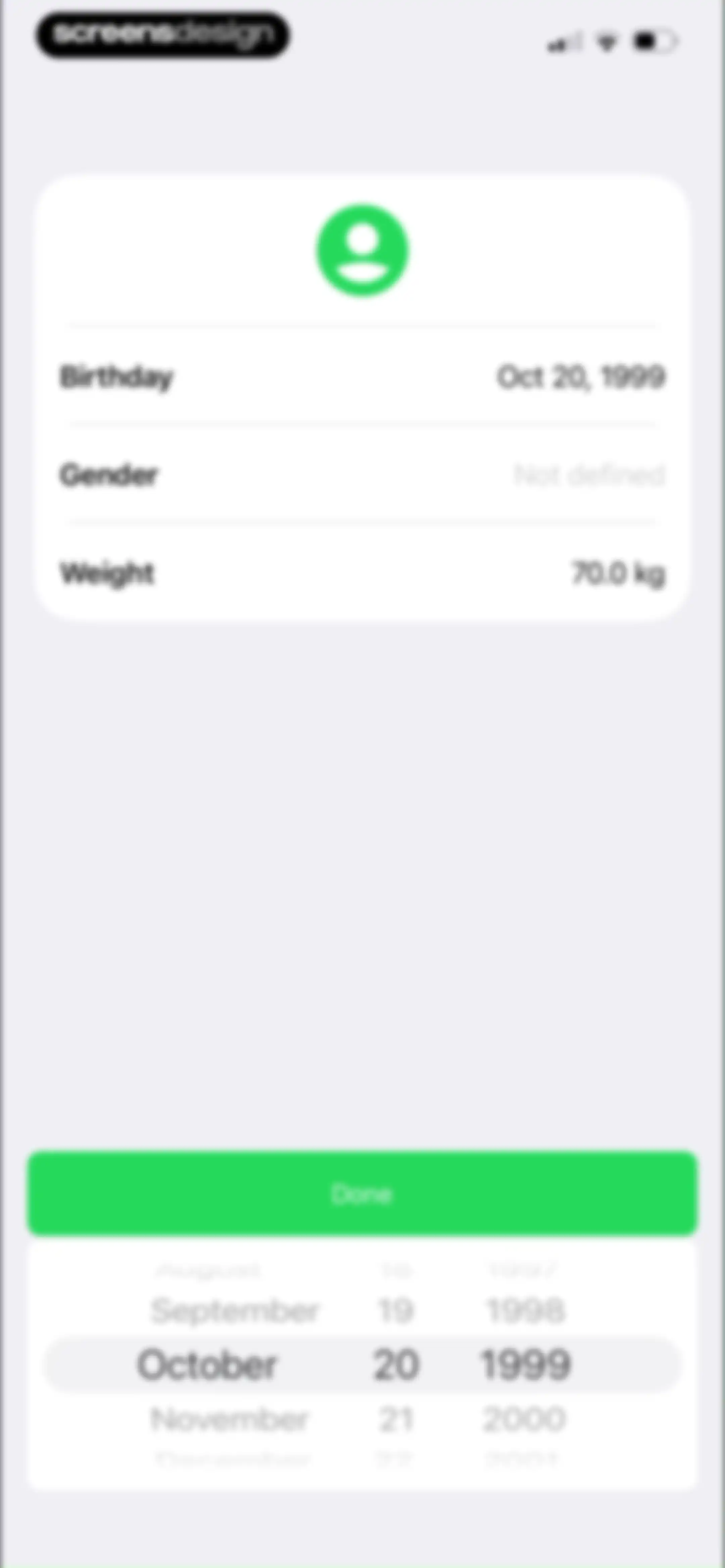 Running Walking Tracker Goals screen 3