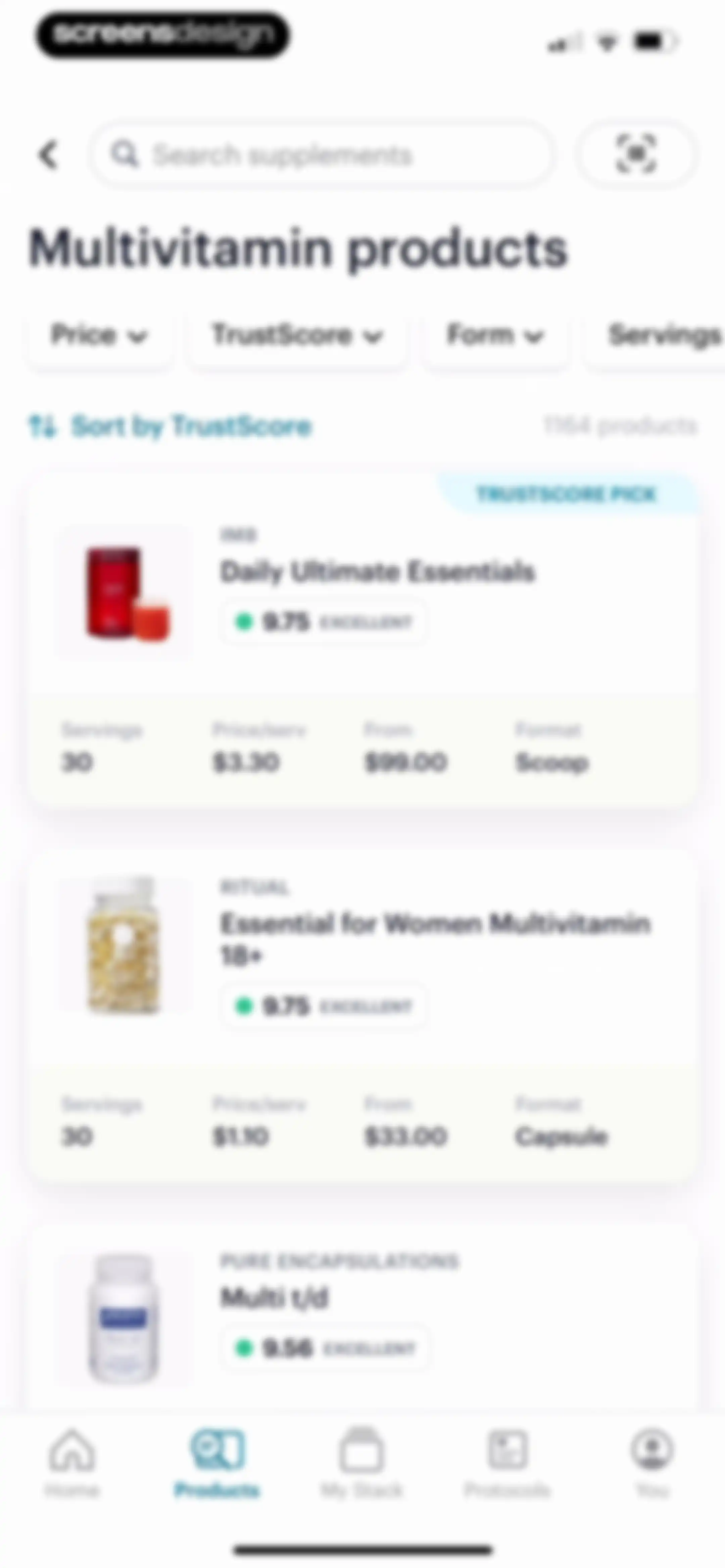 SuppCo: Supplement Scanner screen 150