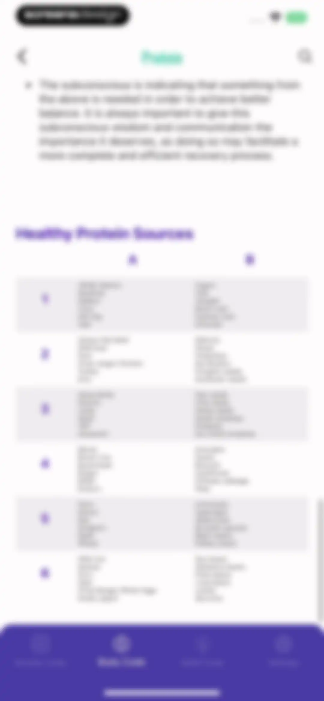 The Body Code System screen 24