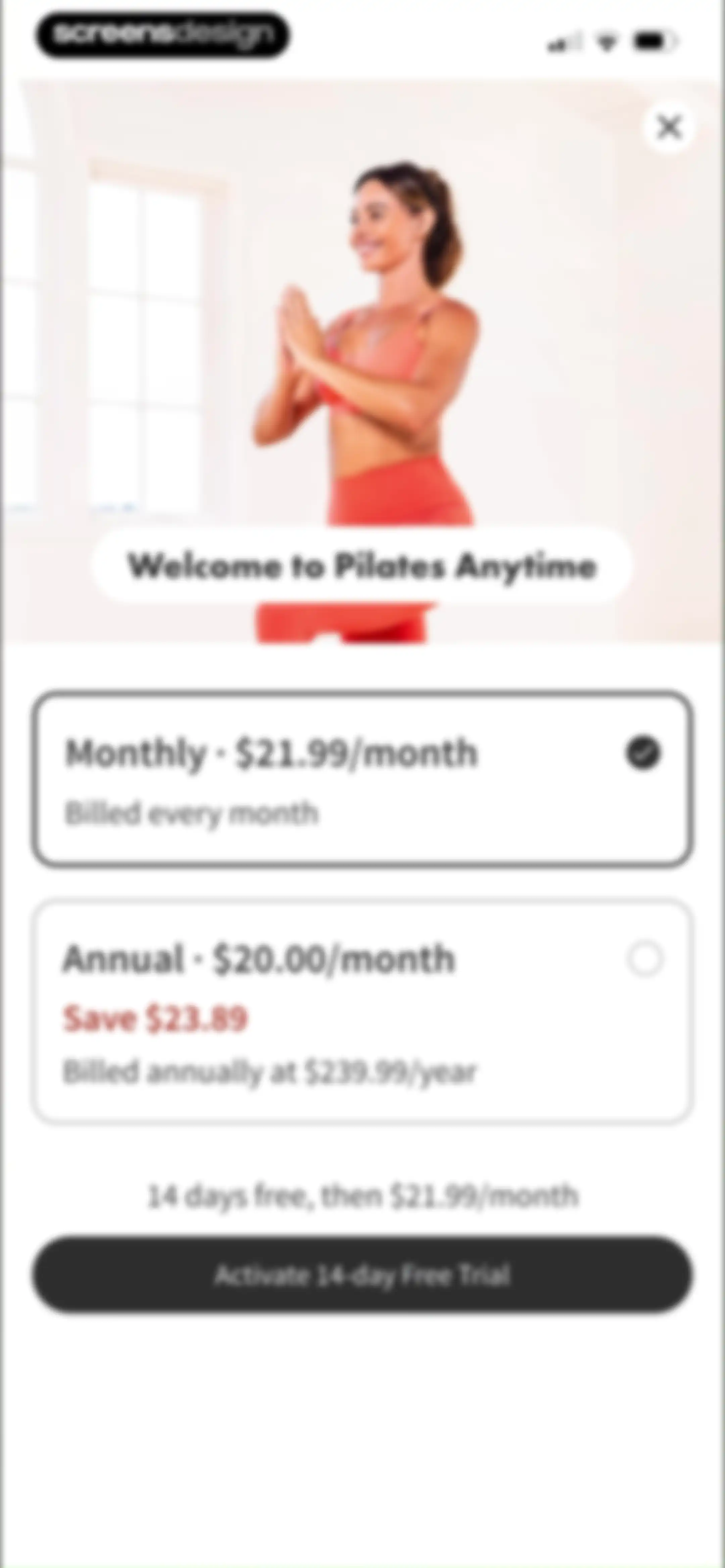 Pilates Anytime | Workouts screen 4