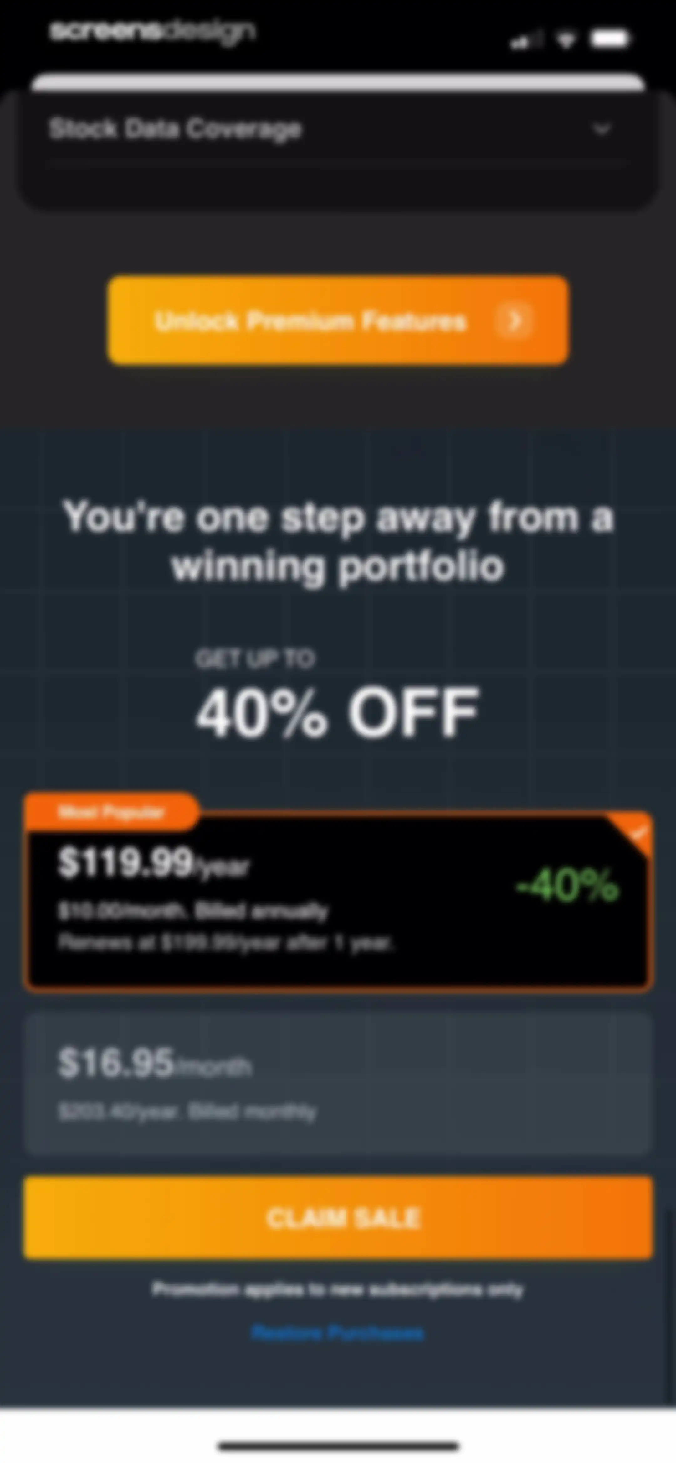 Investing.com: Stock Market screen 96