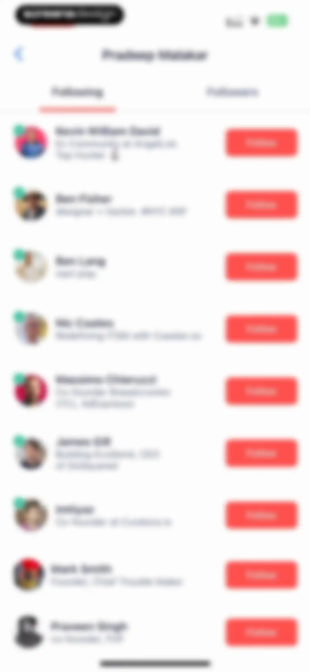 Product Hunt screen 52