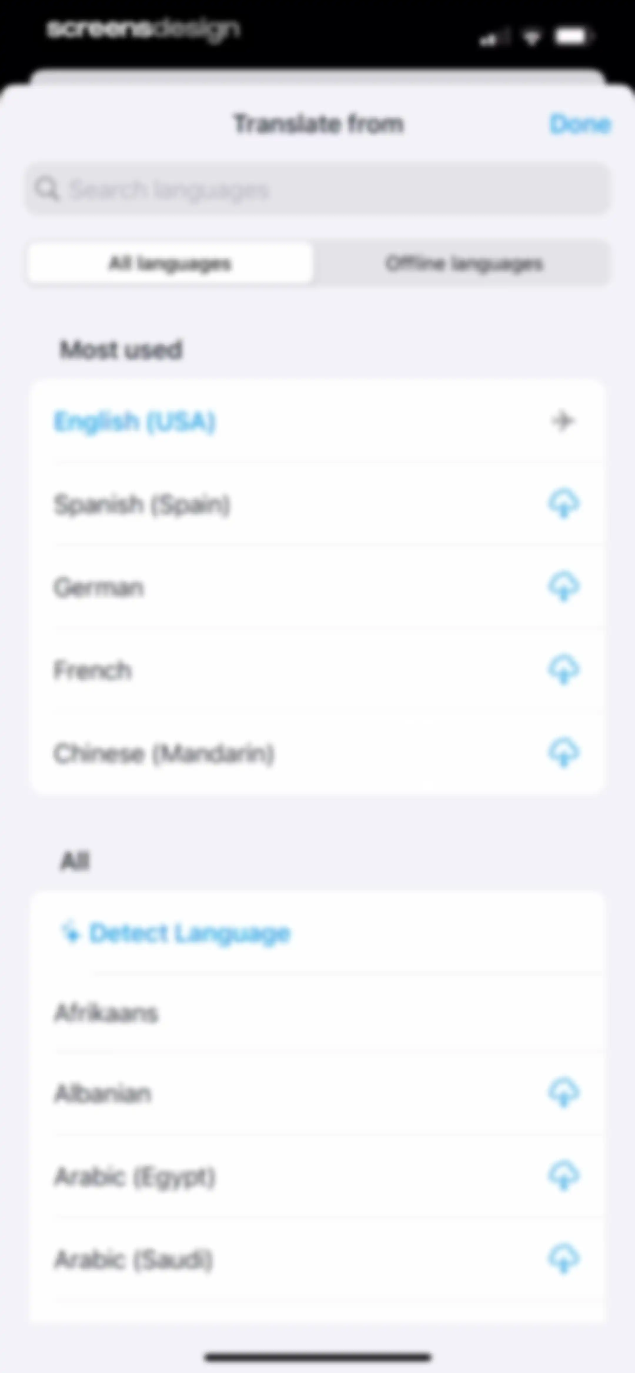 iTranslate Translator screen 41