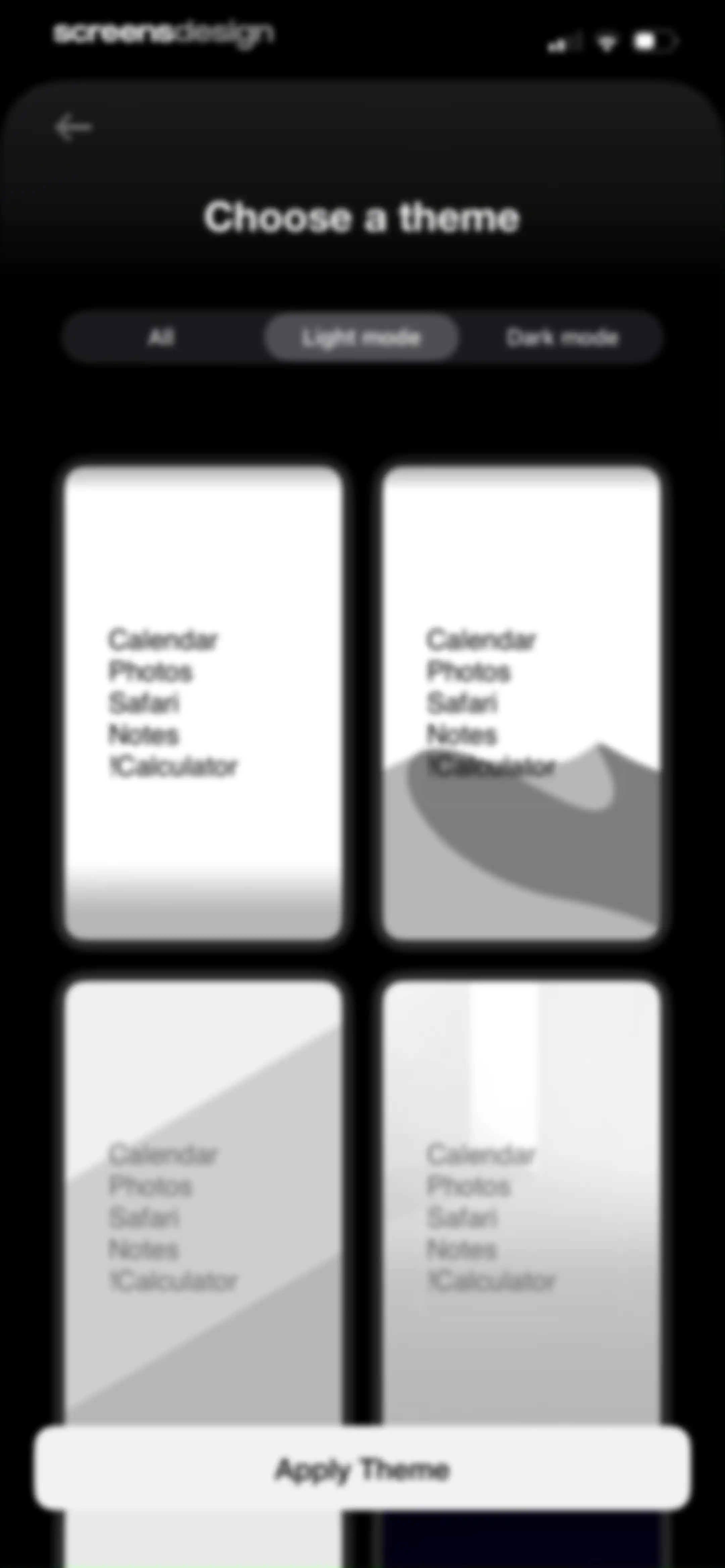 Blank Spaces Launcher screen 46