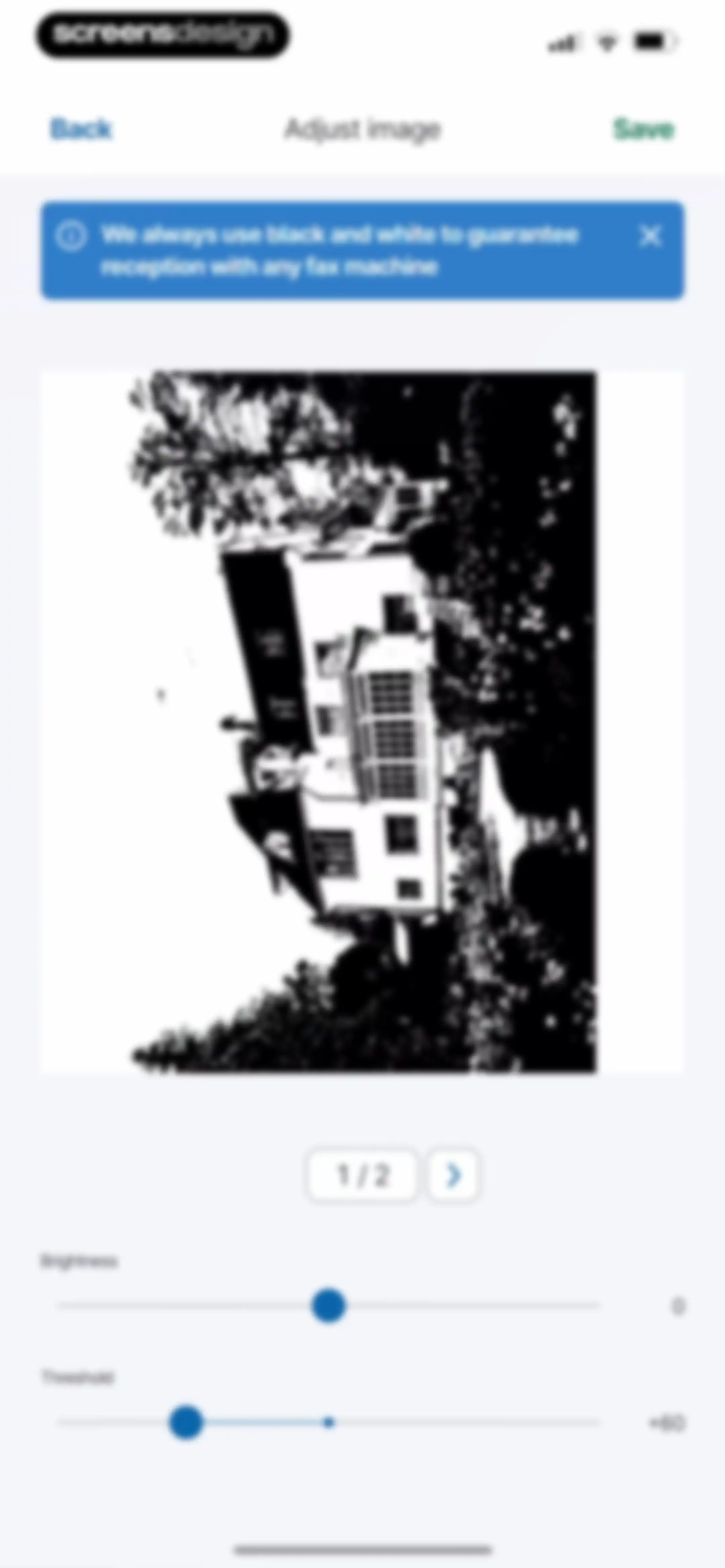 FAX from iPhone・Send doc・Faxer screen 13