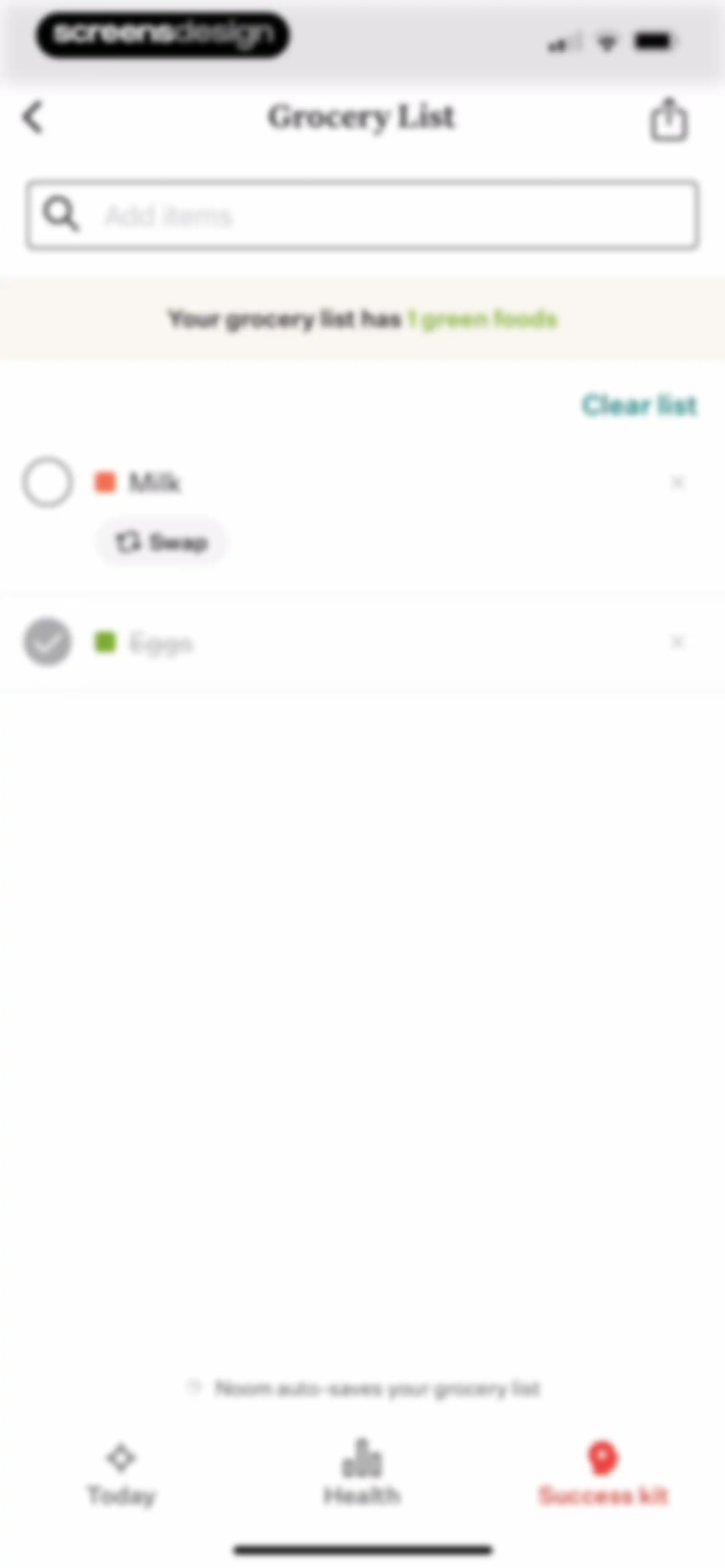 Noom Weight Loss, Food Tracker screen 301