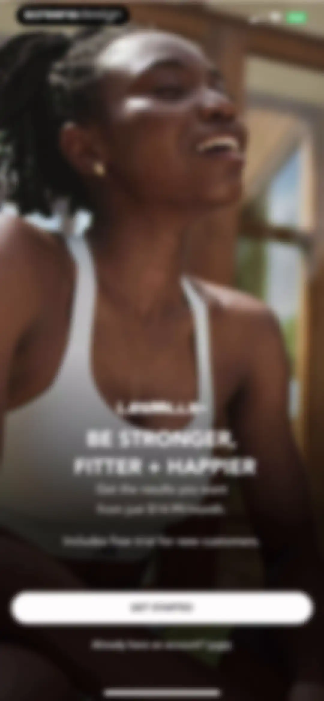 LES MILLS+: home workout app screen 1