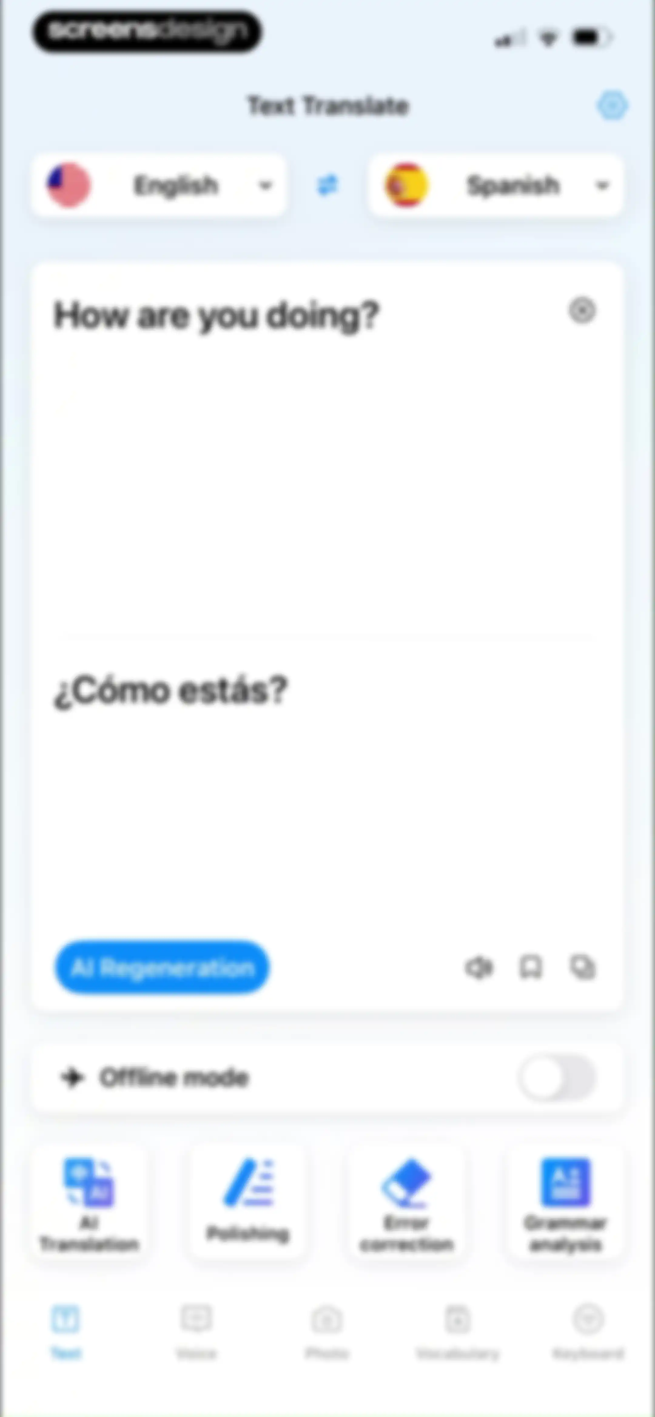 Translate Pal, Translate App screen 15