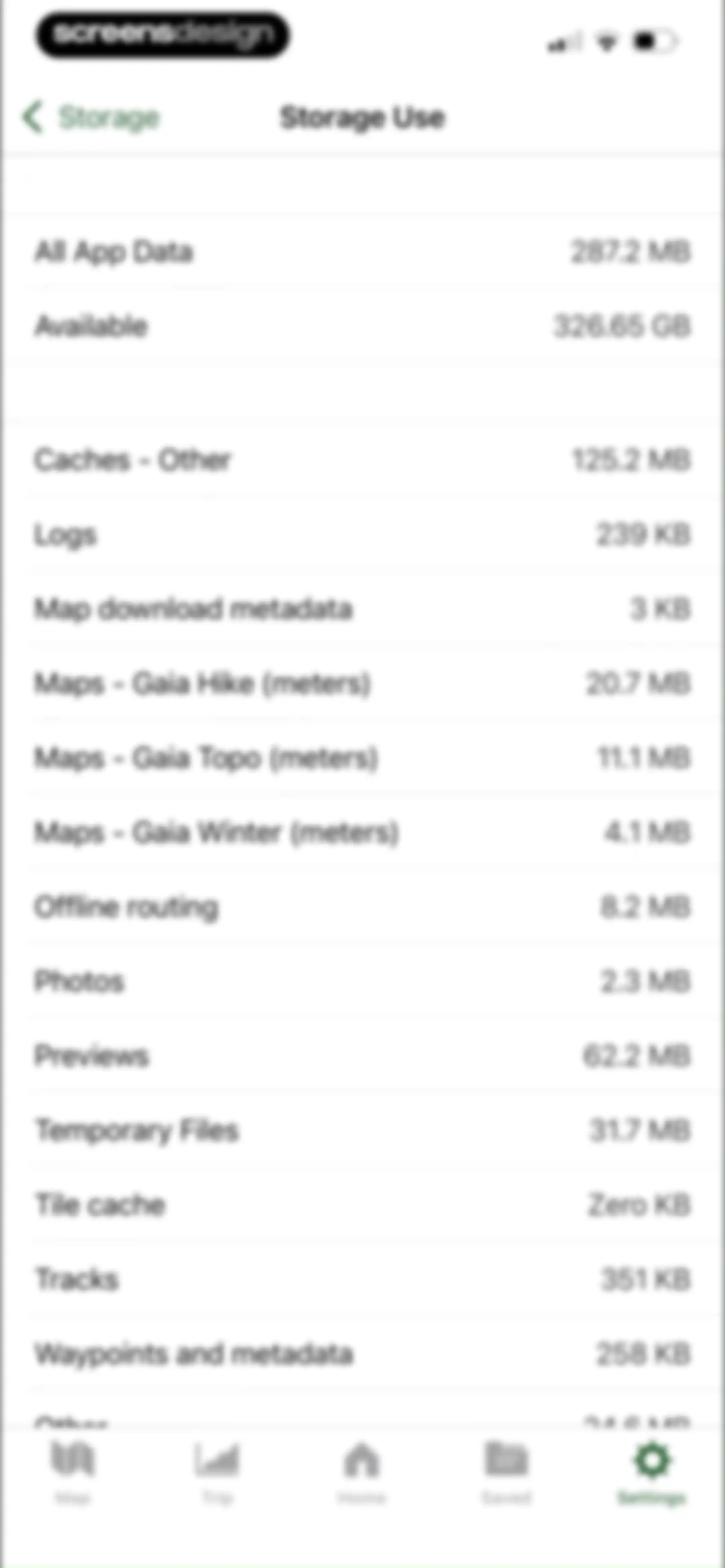Gaia GPS: Mobile Trail Maps screen 129