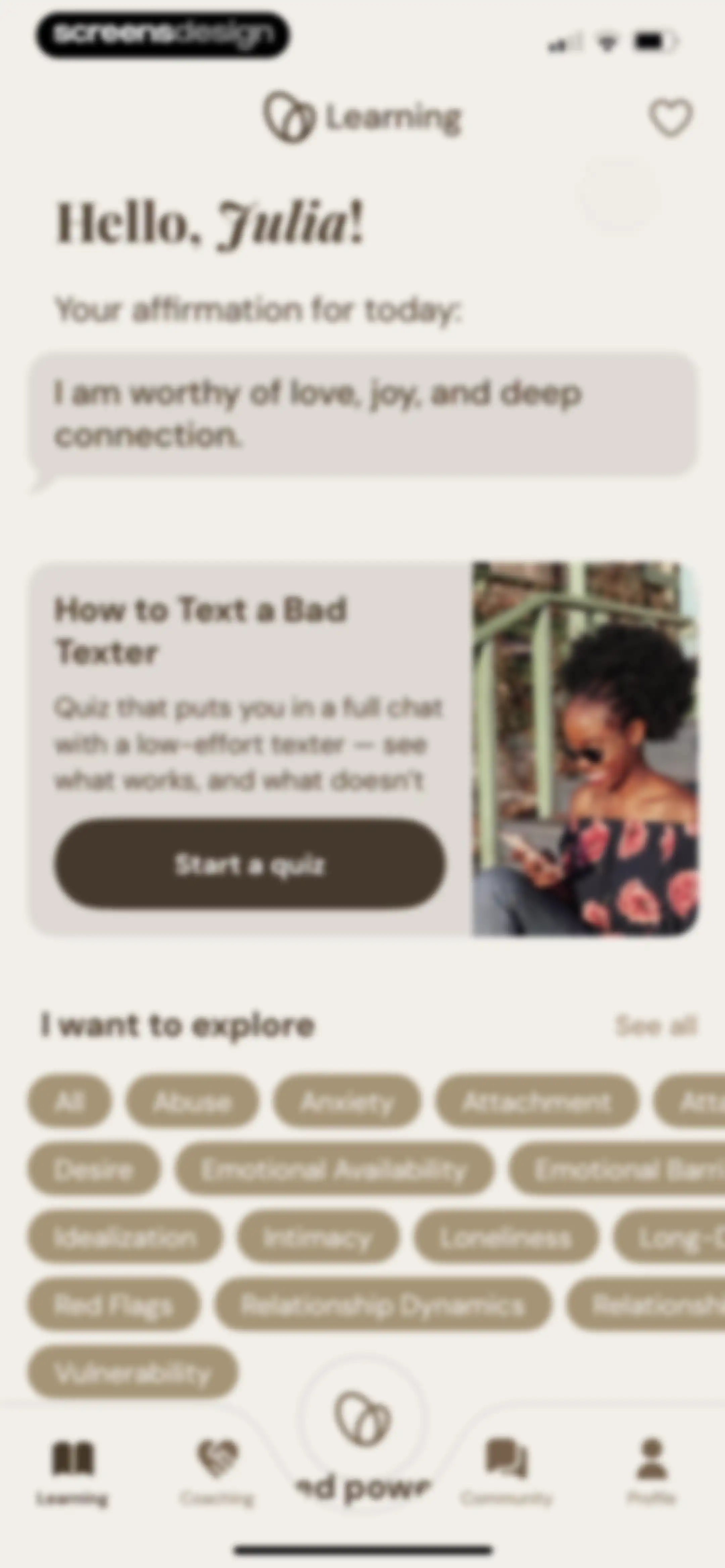 Affemity: Relationship Coach screen 72