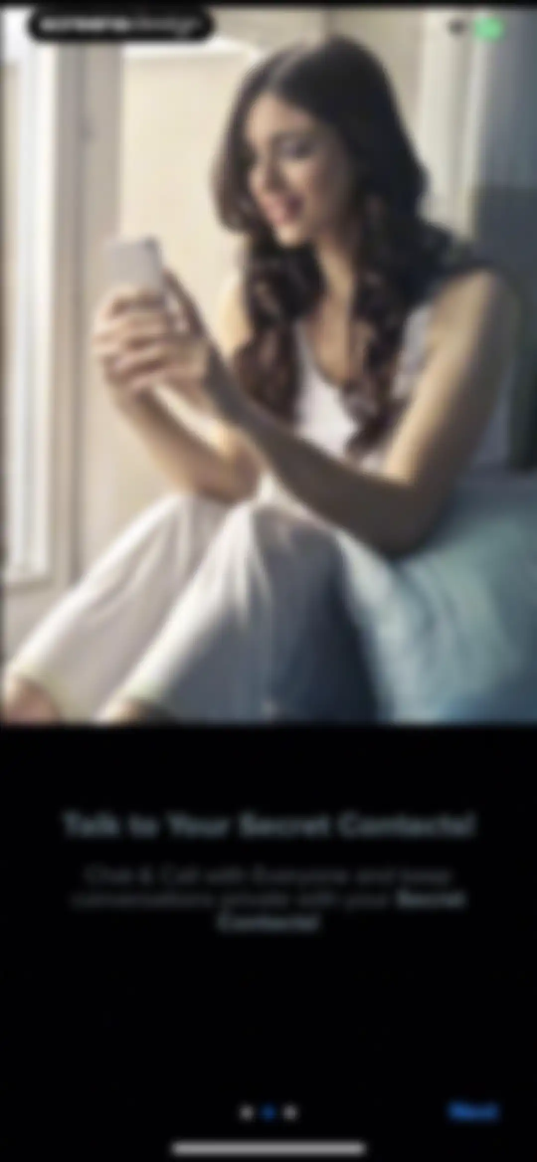 Second Phone Number' screen 3