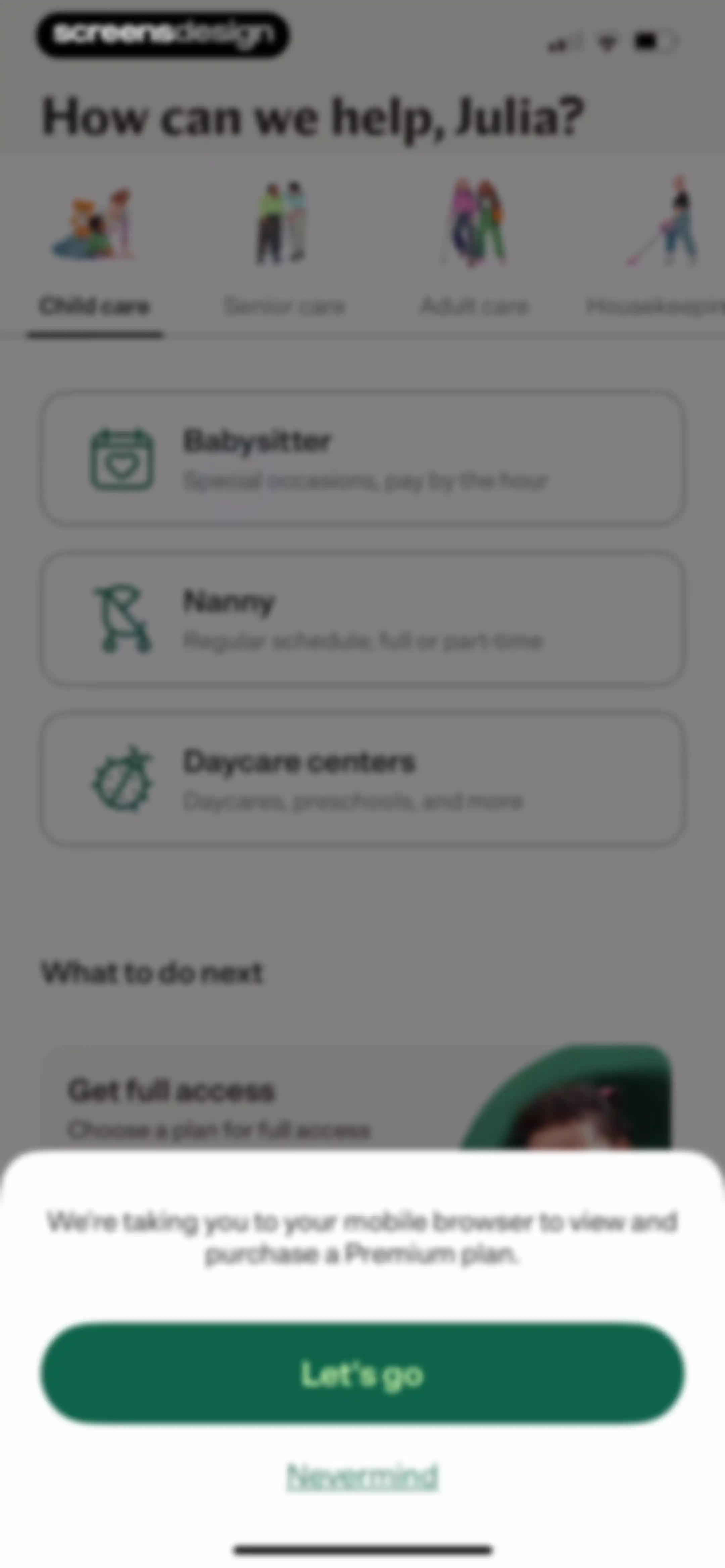 Care.com: Hire Caregivers screen 35