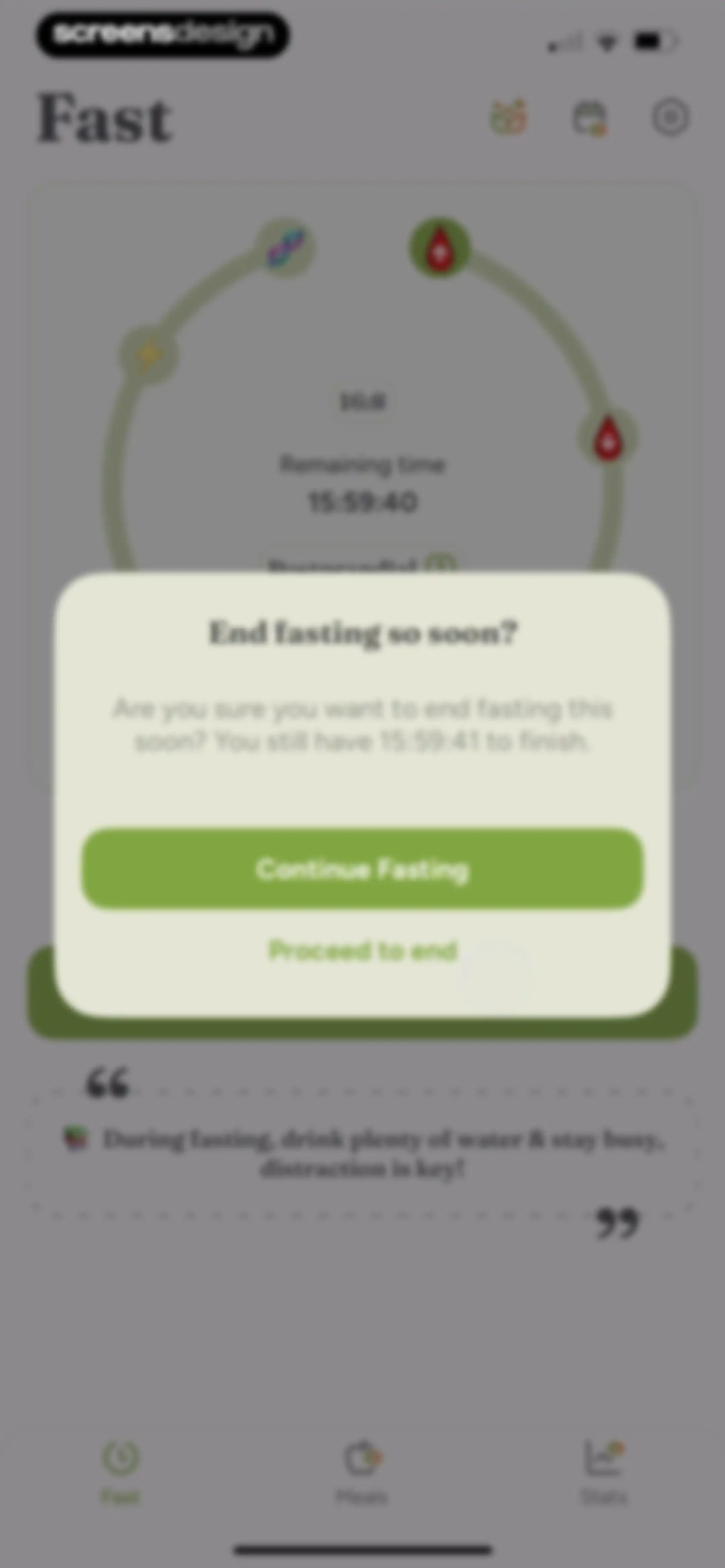 Fast & Fit: IF Fasting Counter screen 53