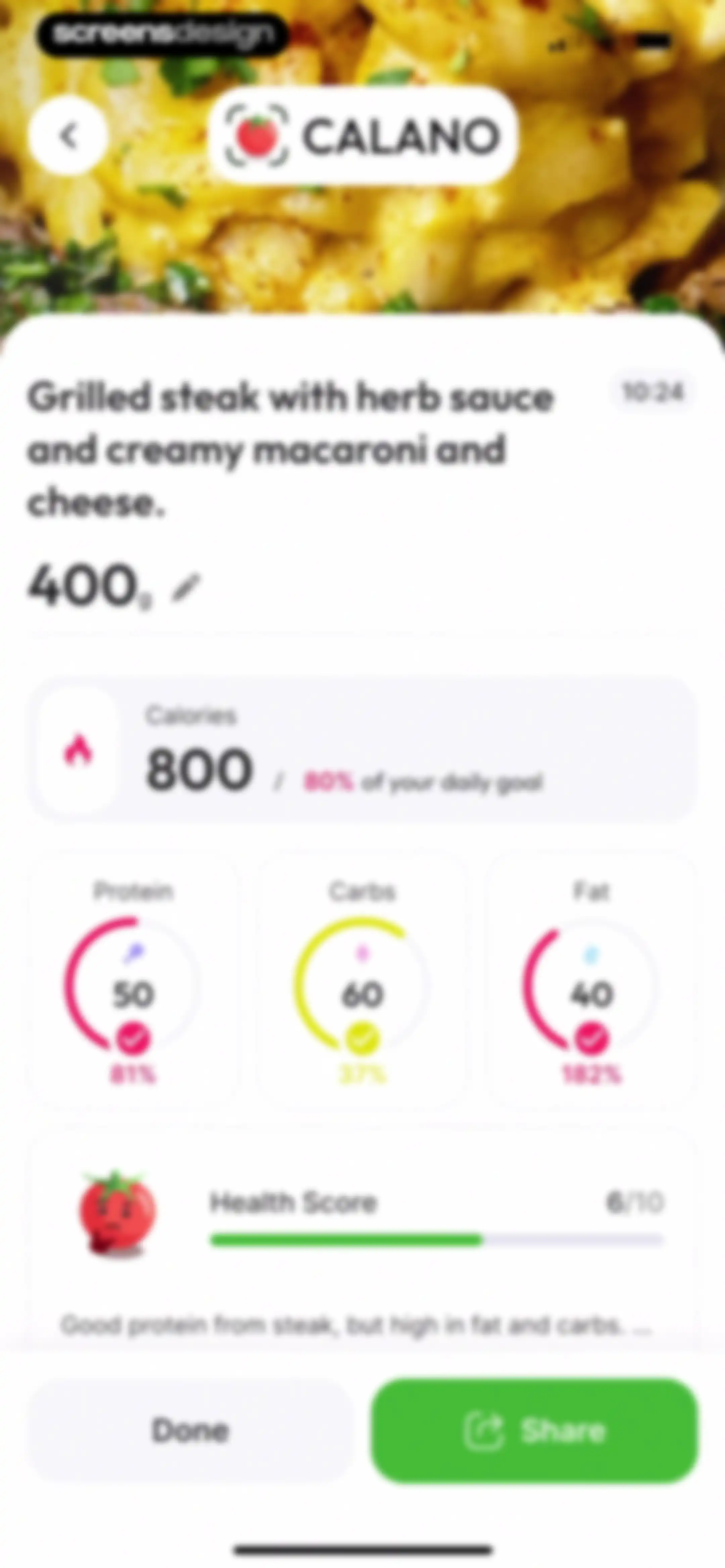 CALANO — Calorie Tracker screen 50