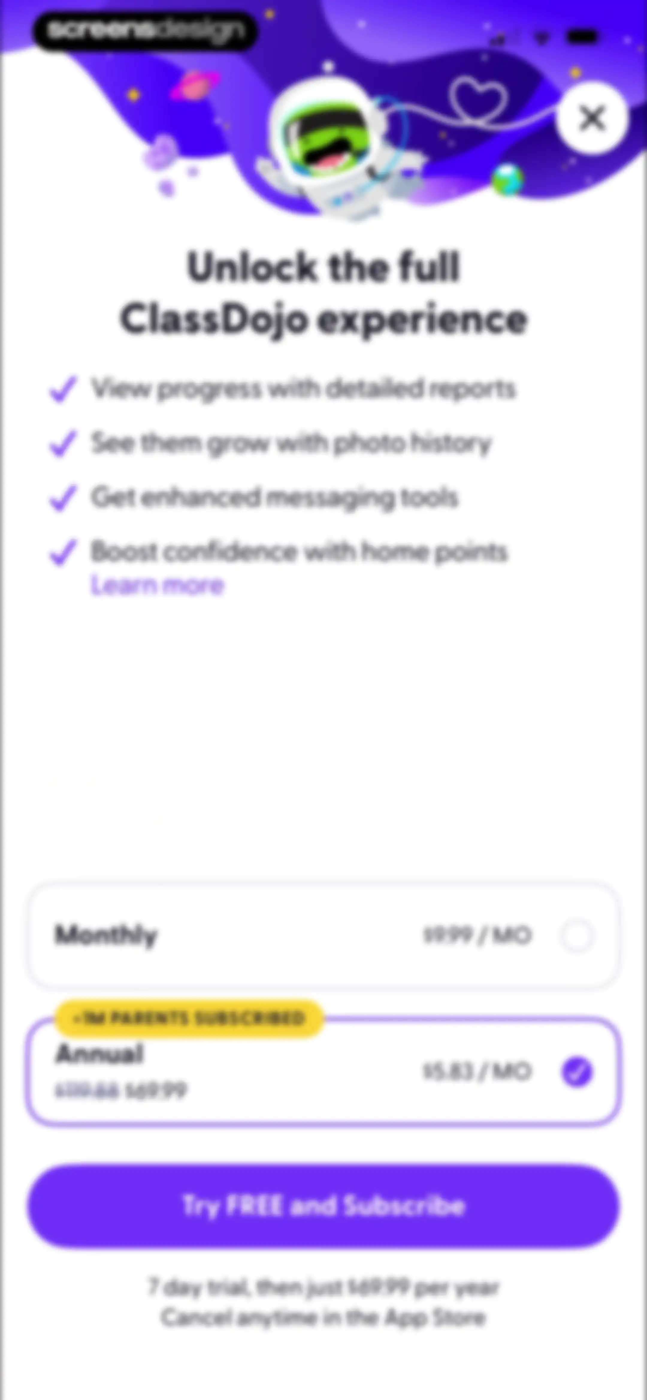 ClassDojo screen 7