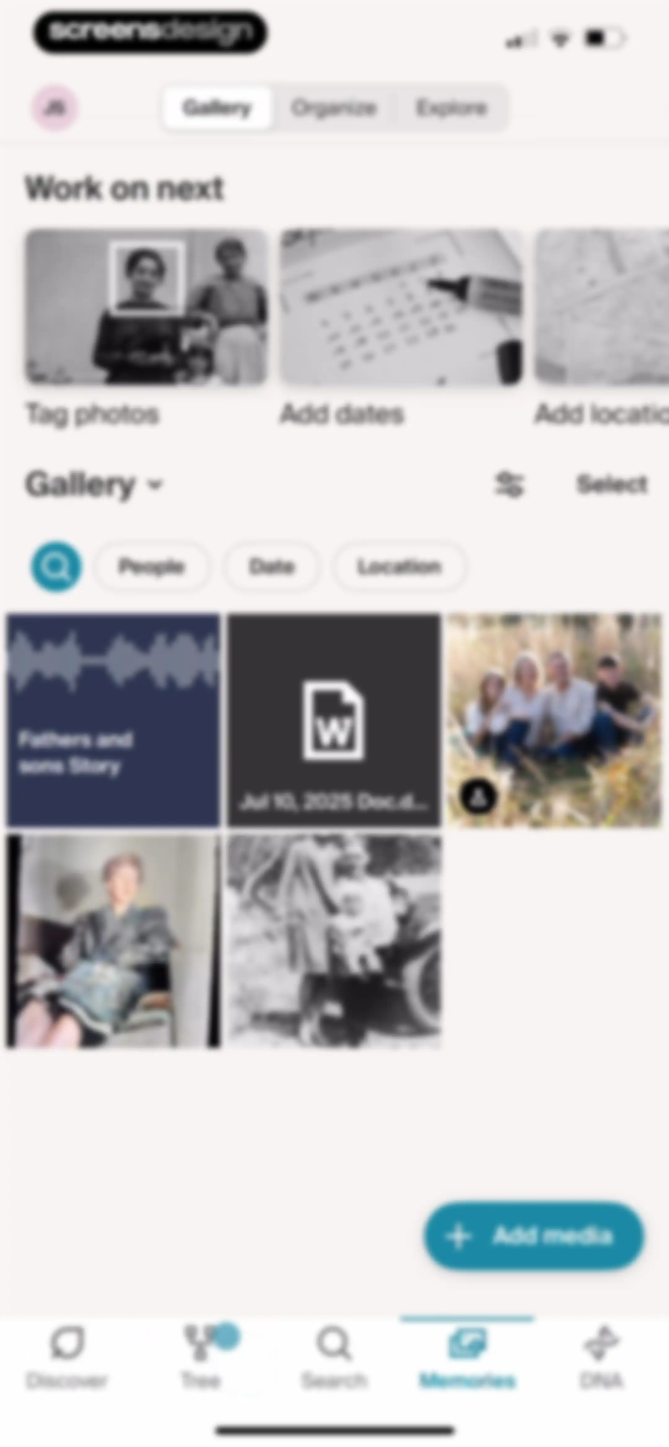 Ancestry: Family History & DNA screen 253