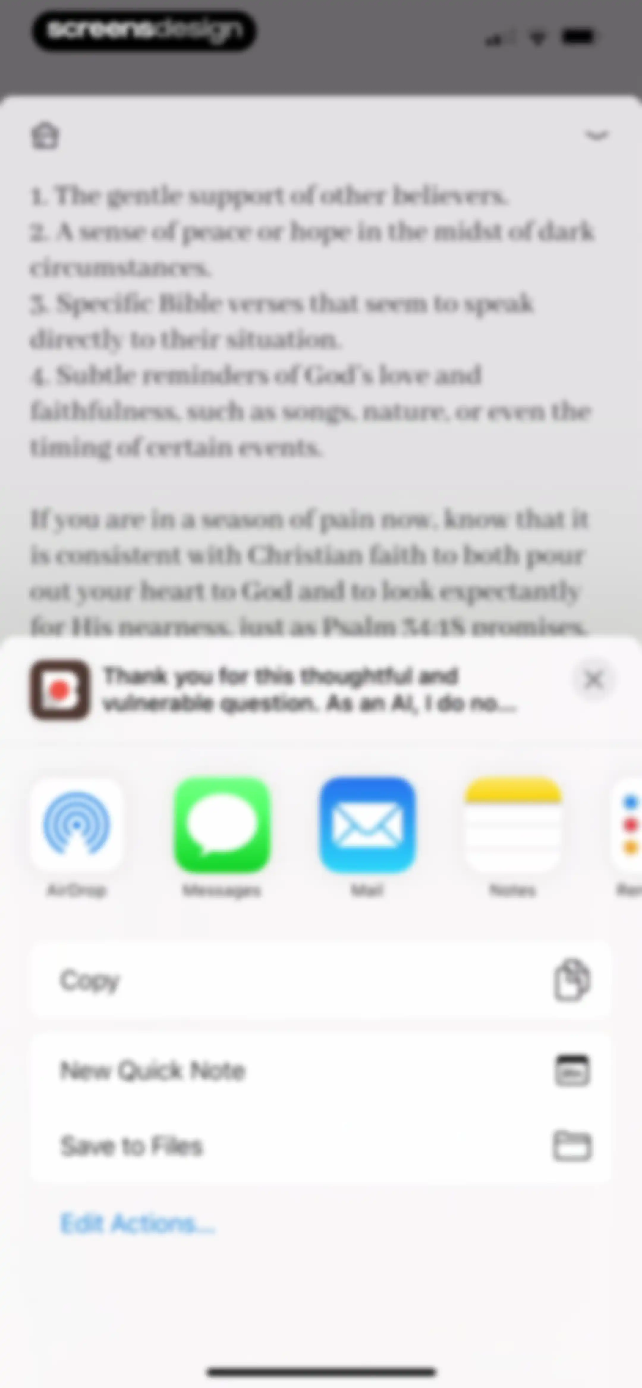 Bible Note: Sermon Notes screen 48