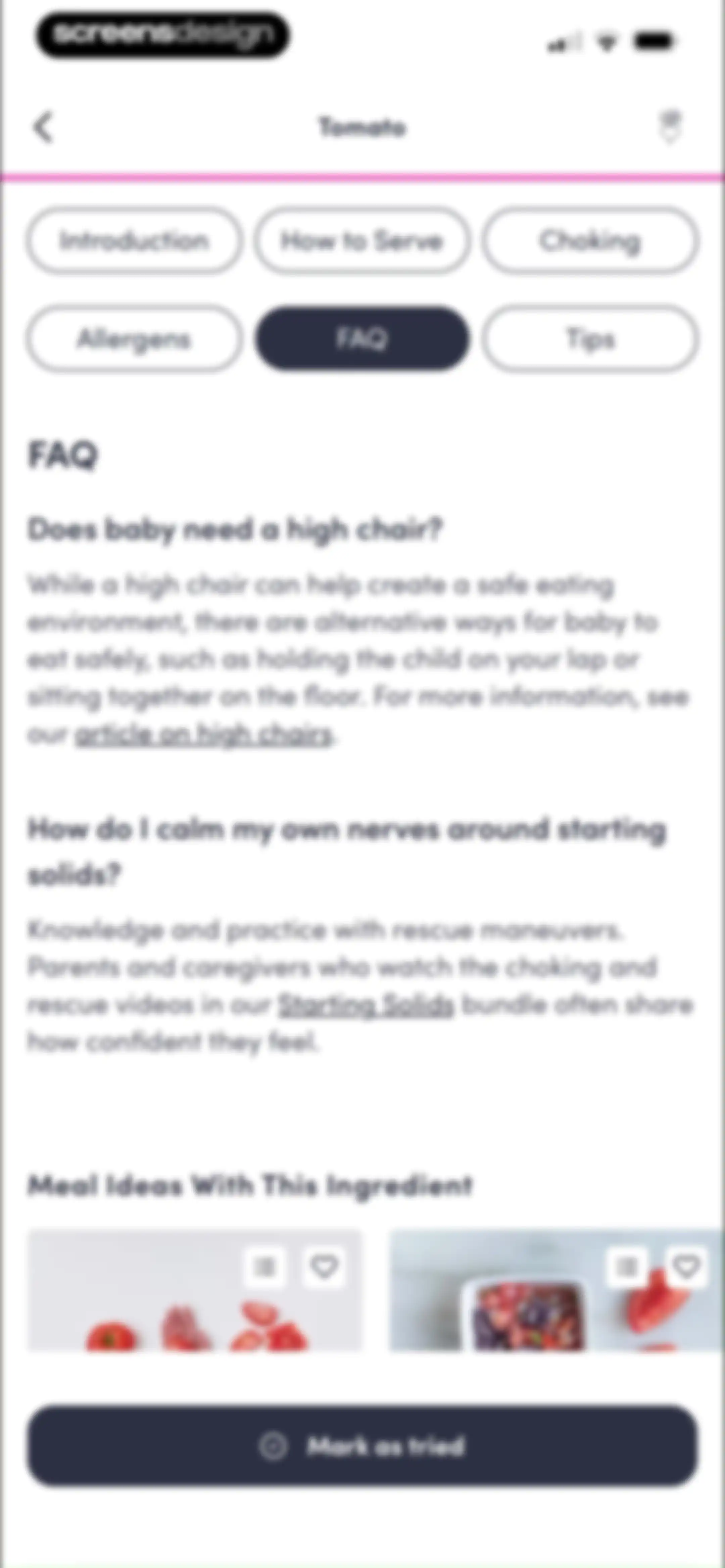 Solid Starts: Baby First Foods screen 133