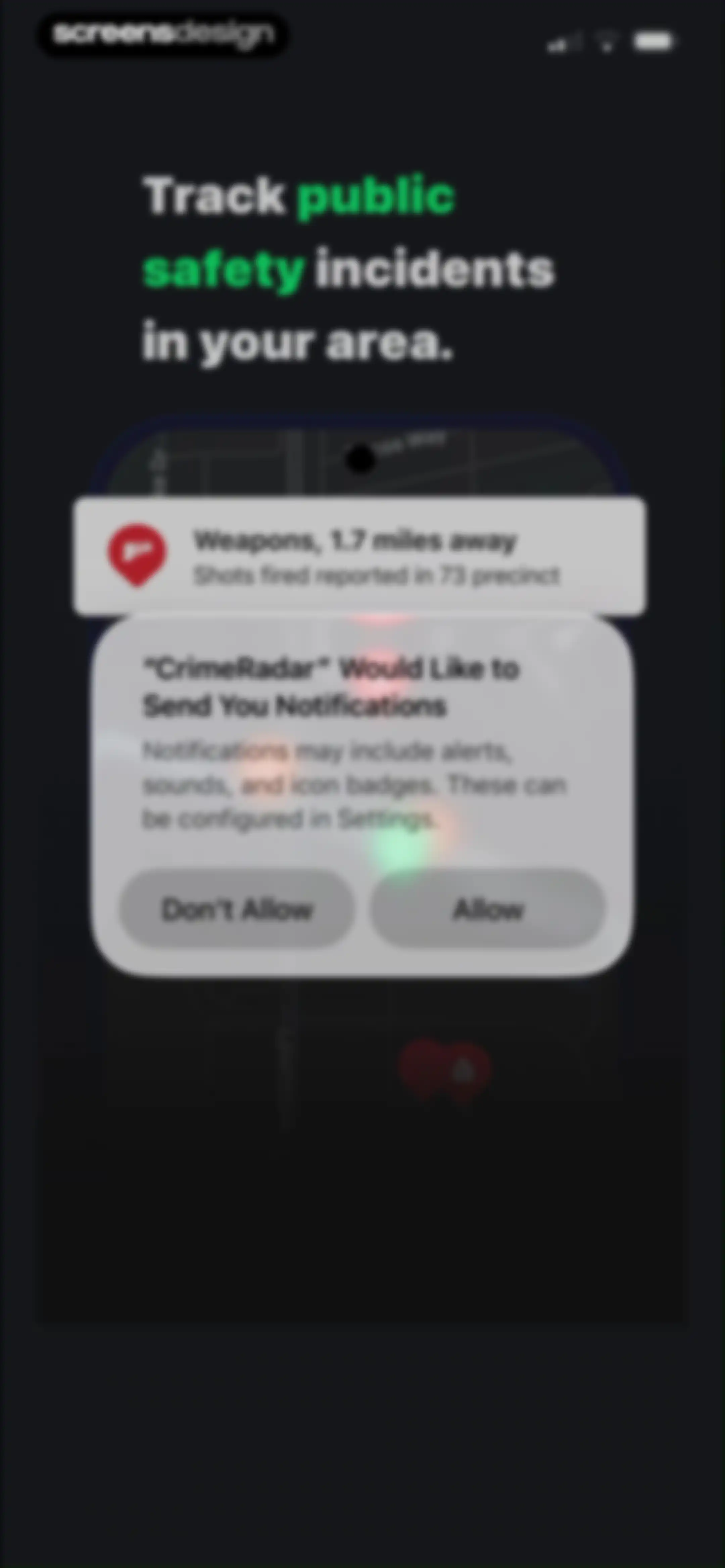 CrimeRadar Dispatch Audio screen 2